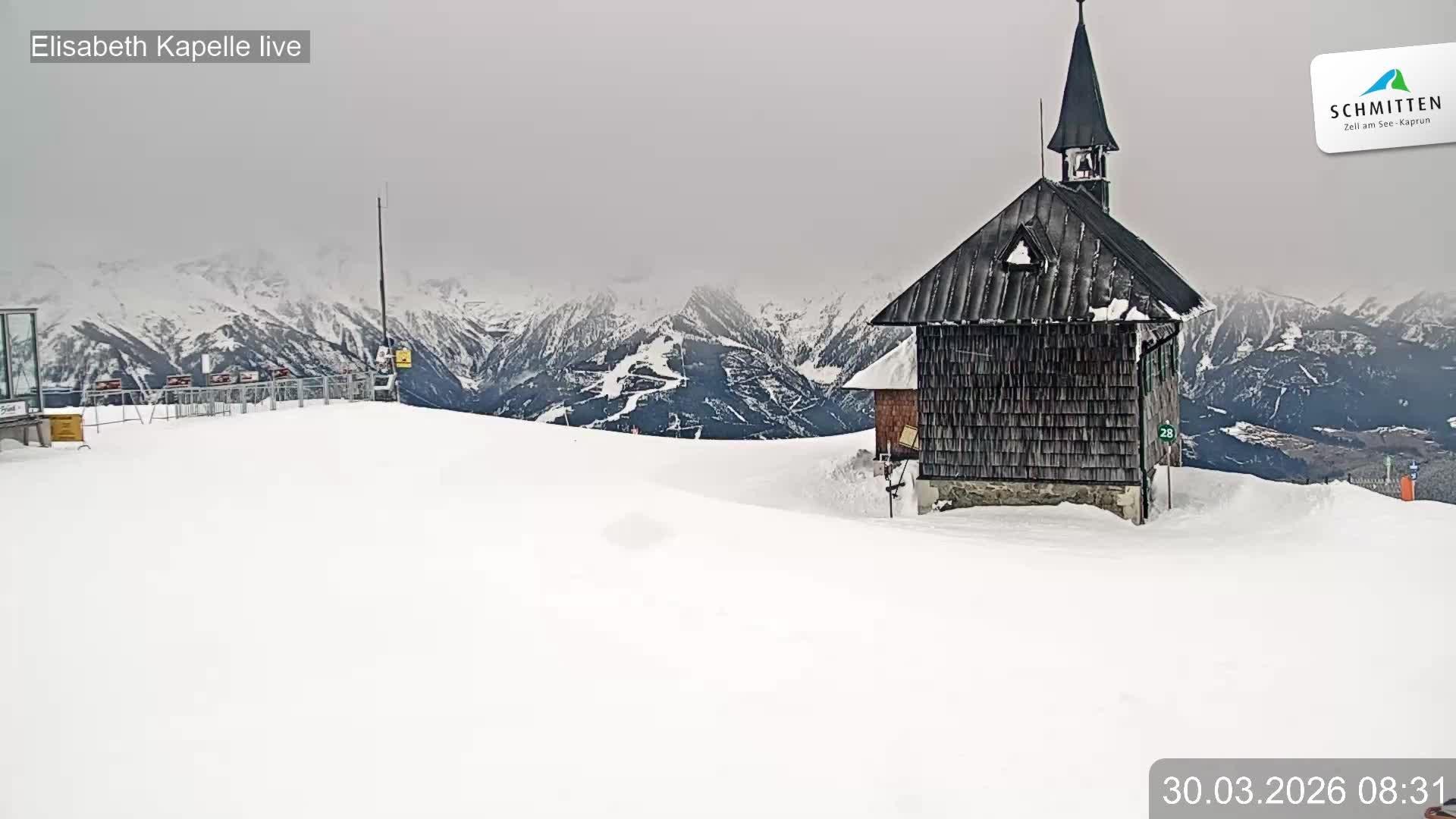 Archiv Foto Webcam Aussicht auf die Schmitten Kapelle
