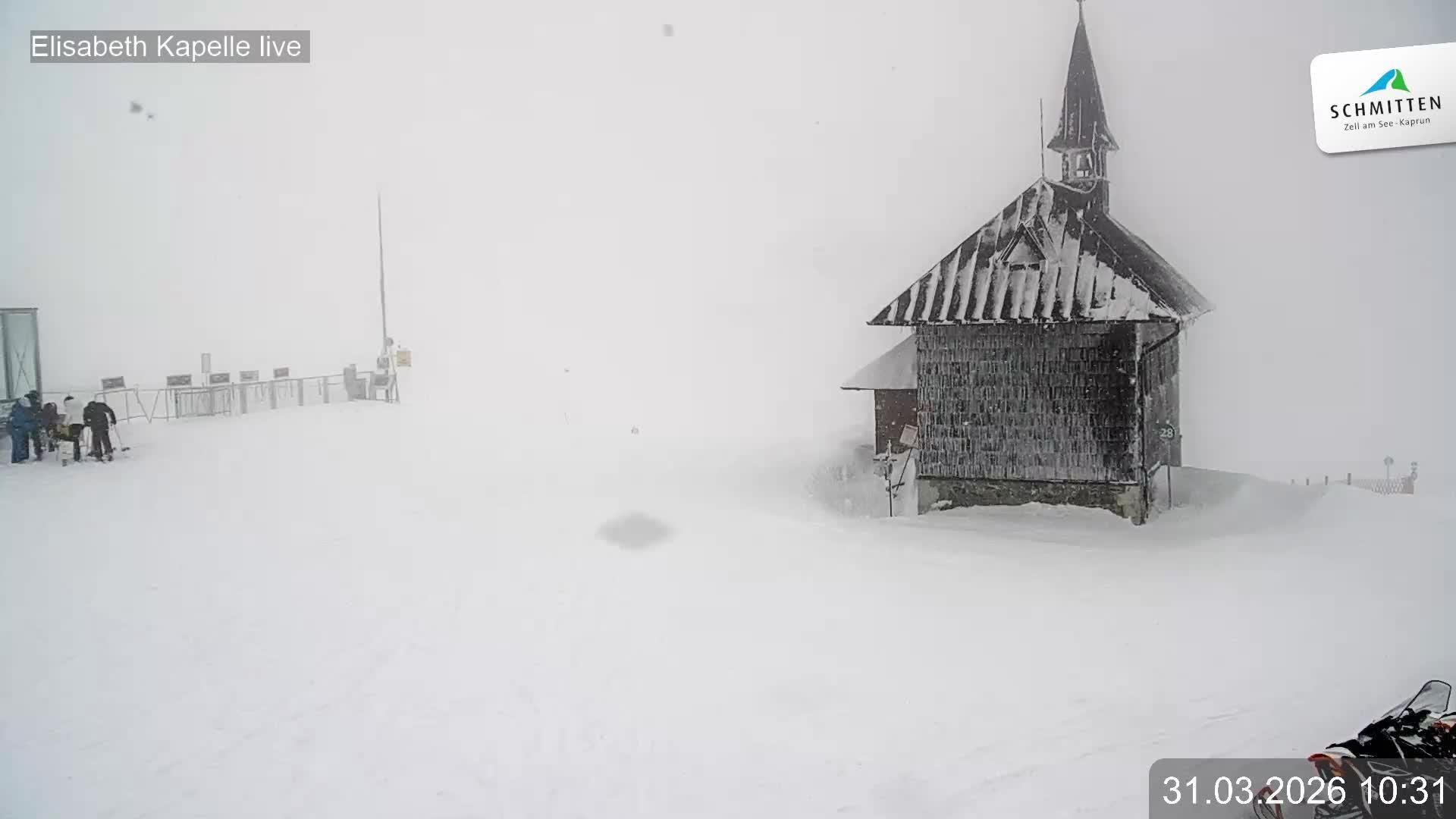 Archived image Webcam View Chapel Schmitten