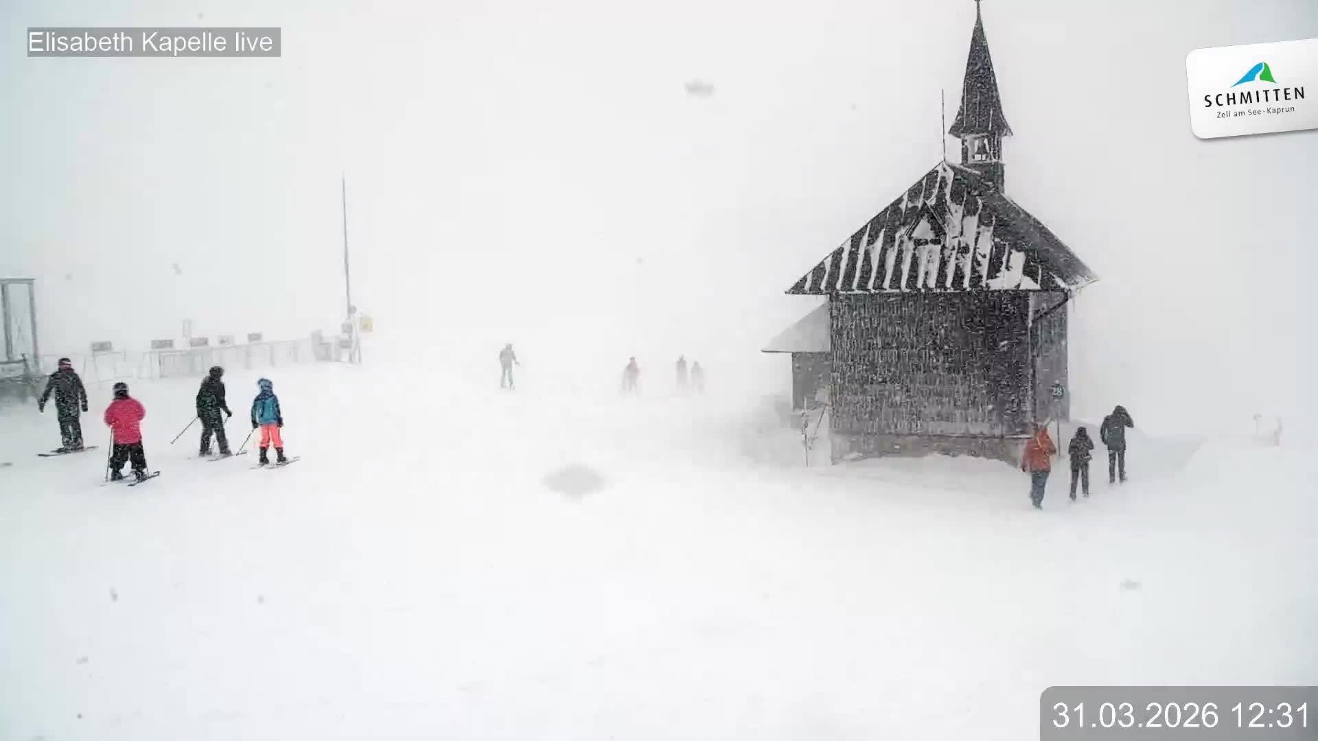 Archived image Webcam View Chapel Schmitten