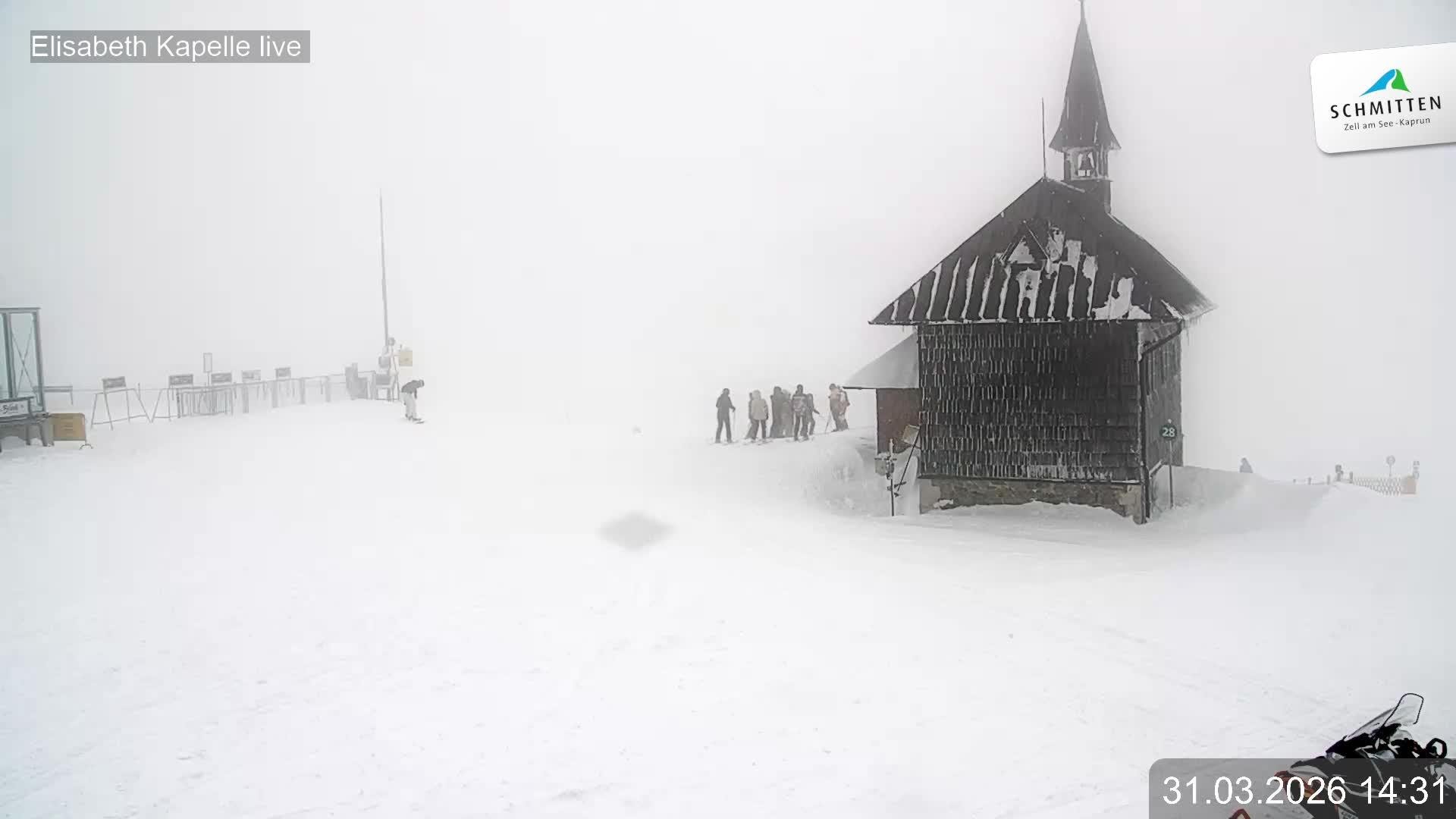 Archived image Webcam View Chapel Schmitten