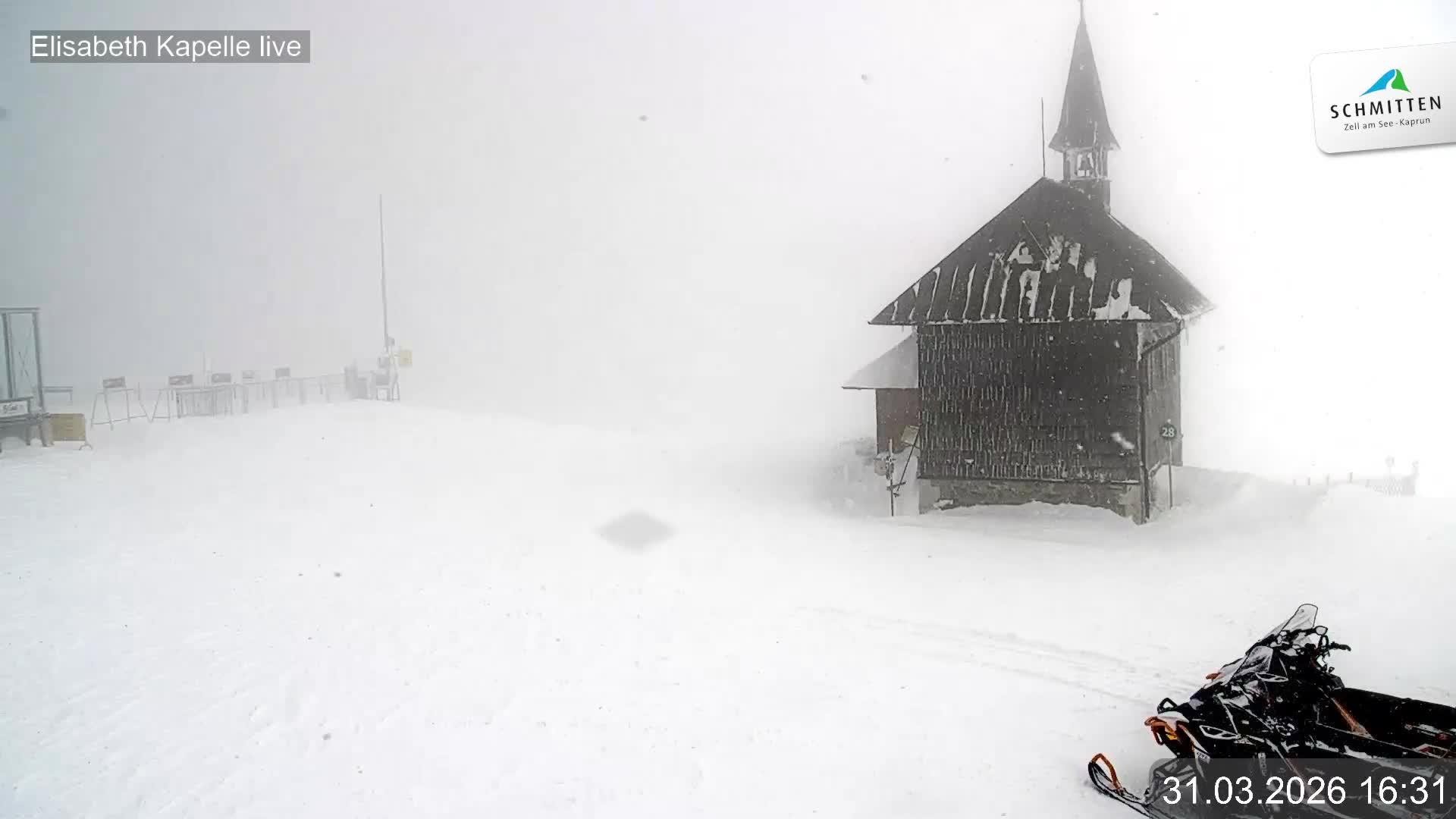 Archived image Webcam View Chapel Schmitten