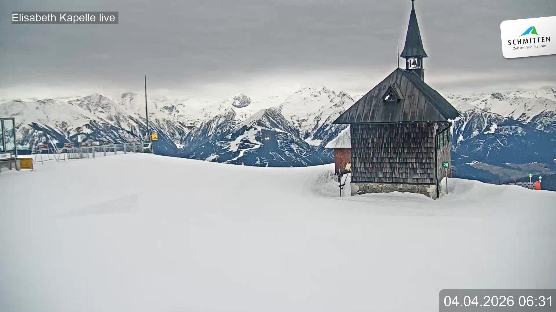 Archiv Foto Webcam Aussicht auf die Schmitten Kapelle