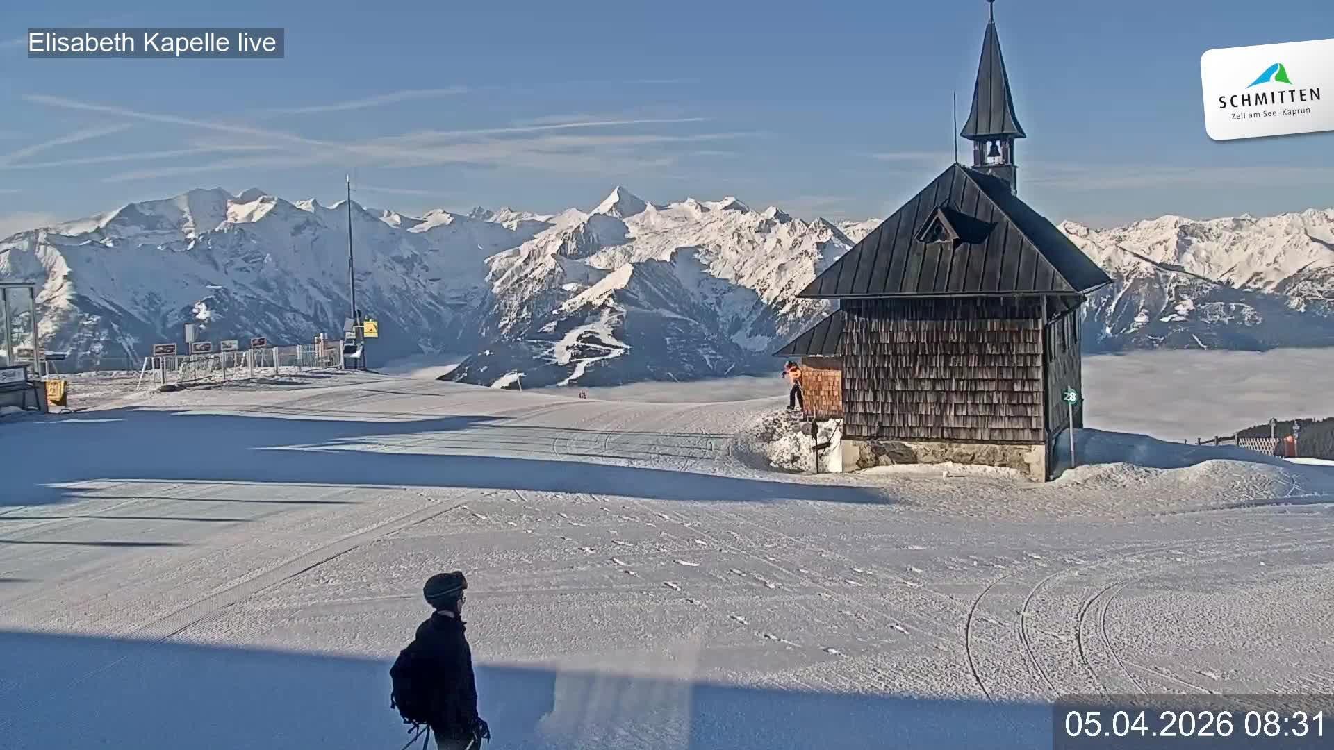 Archiv Foto Webcam Aussicht auf die Schmitten Kapelle