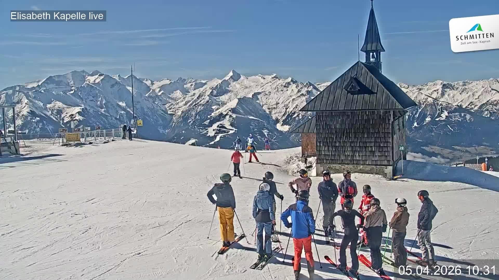 Archiv Foto Webcam Aussicht auf die Schmitten Kapelle