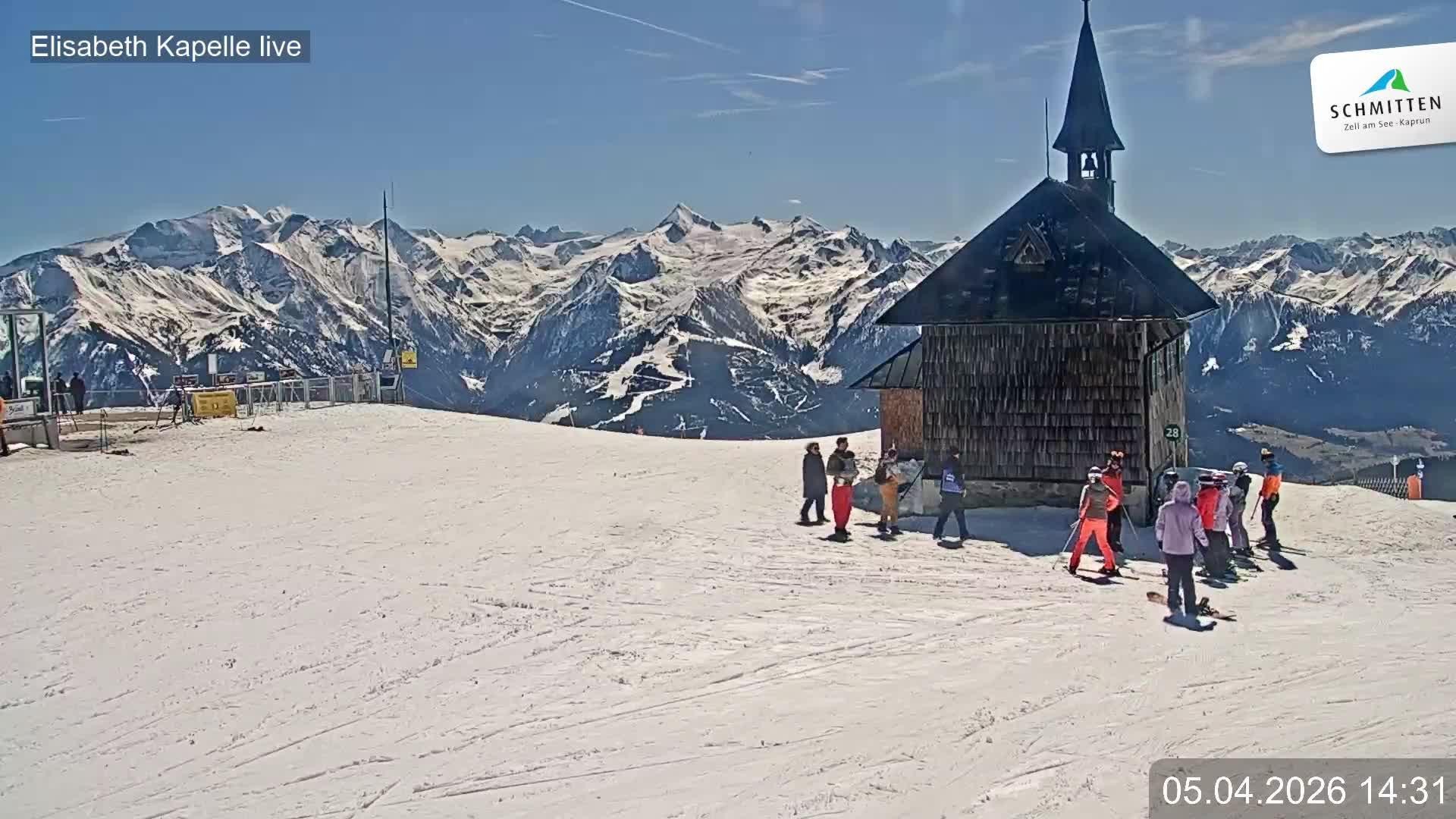 Archiv Foto Webcam Aussicht auf die Schmitten Kapelle