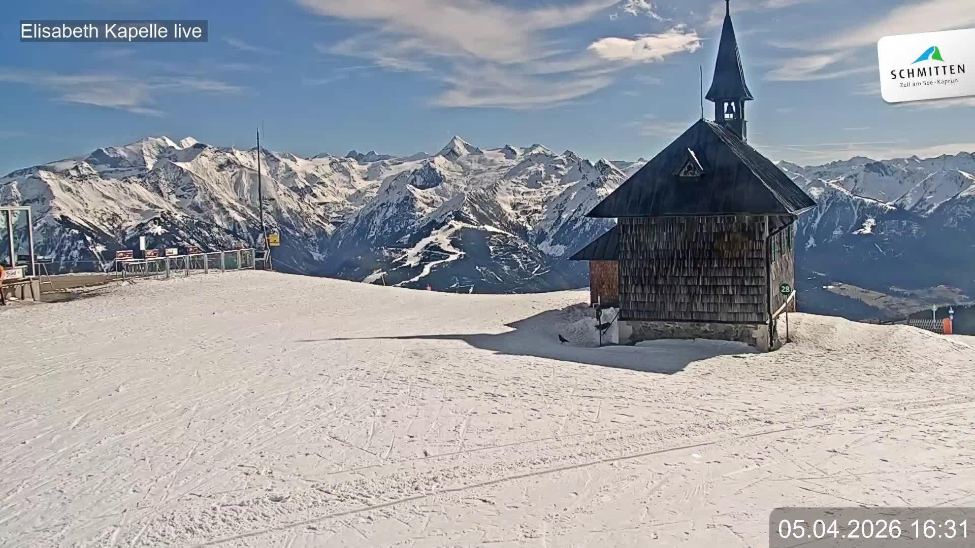 Archiv Foto Webcam Aussicht auf die Schmitten Kapelle