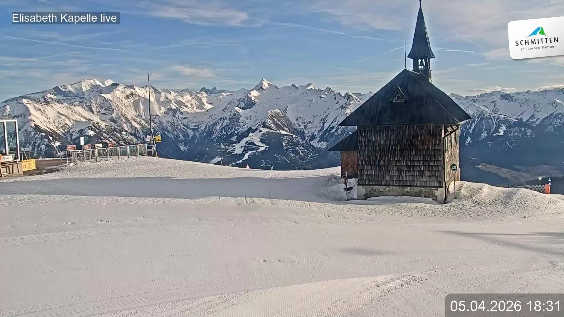 Archived image Webcam View Chapel Schmitten