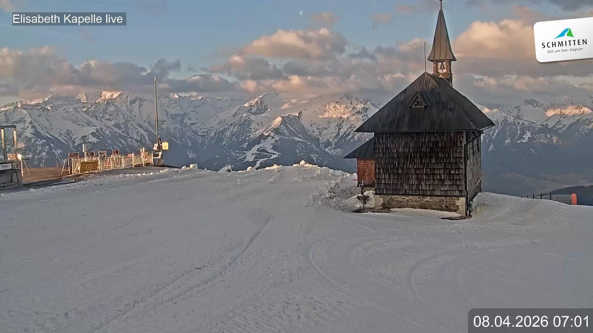 Archiv Foto Webcam Aussicht auf die Schmitten Kapelle