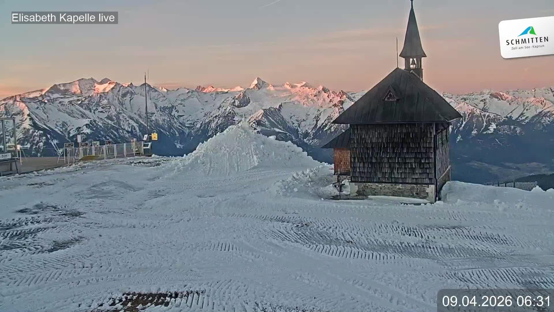 Archiv Foto Webcam Aussicht auf die Schmitten Kapelle