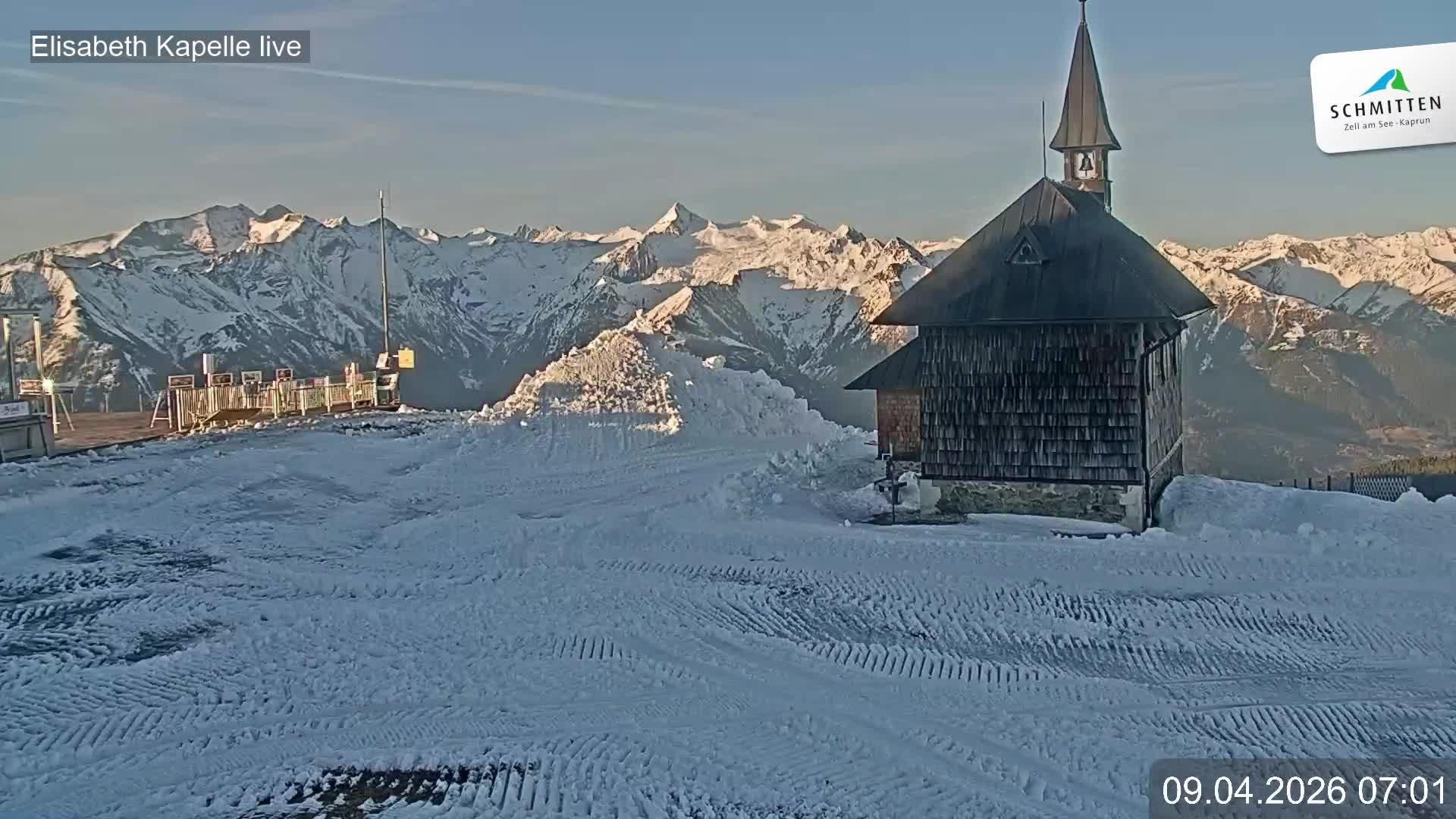 Archiv Foto Webcam Aussicht auf die Schmitten Kapelle