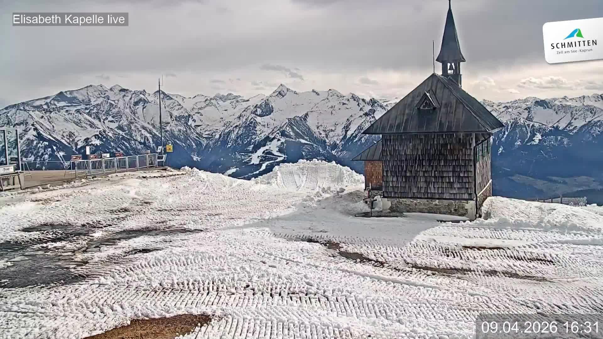 Archiv Foto Webcam Aussicht auf die Schmitten Kapelle