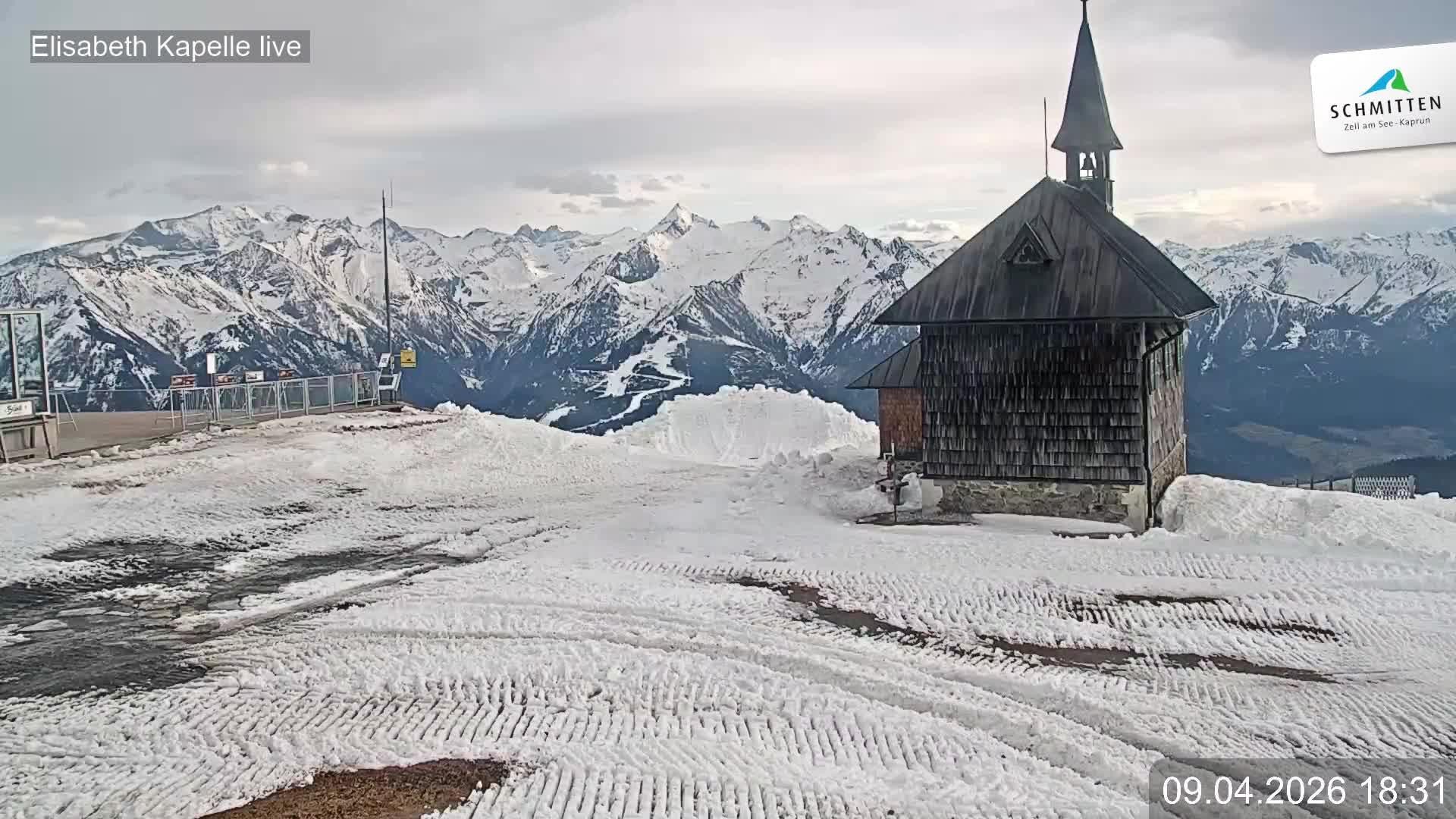 Archiv Foto Webcam Aussicht auf die Schmitten Kapelle