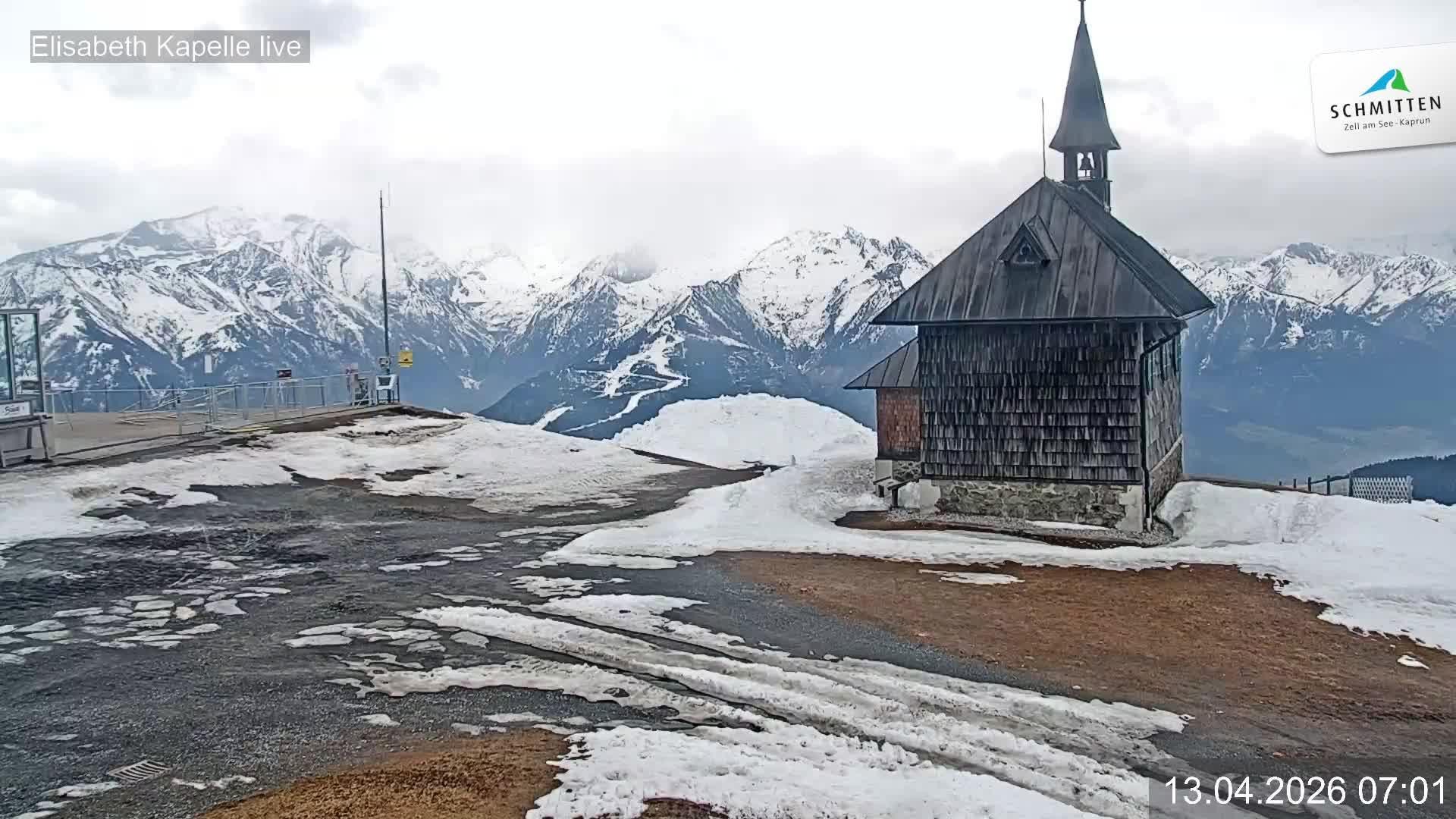 Archiv Foto Webcam Aussicht auf die Schmitten Kapelle