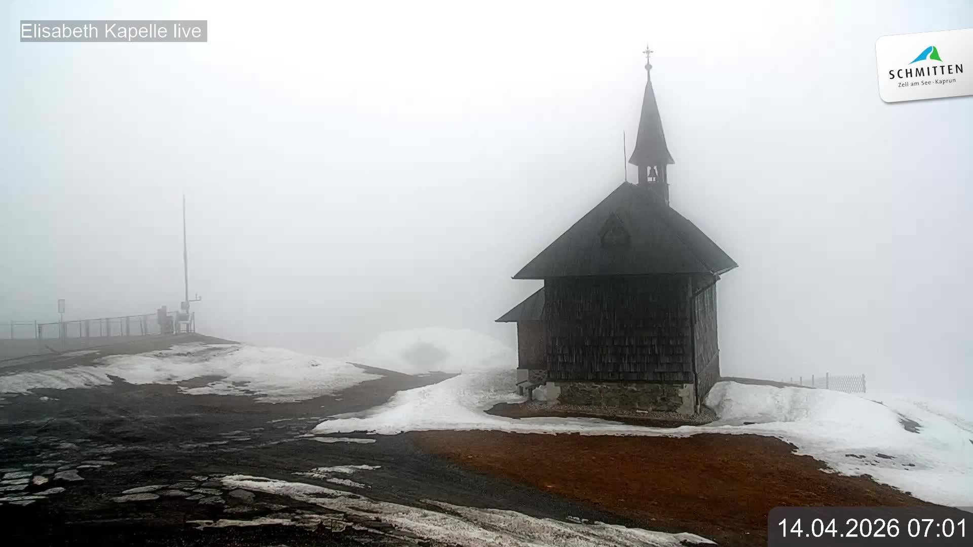 Archiv Foto Webcam Aussicht auf die Schmitten Kapelle