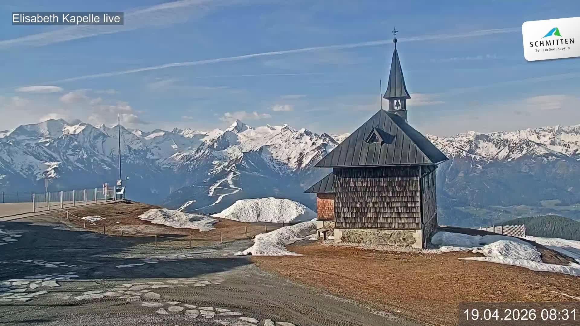 Archiv Foto Webcam Aussicht auf die Schmitten Kapelle