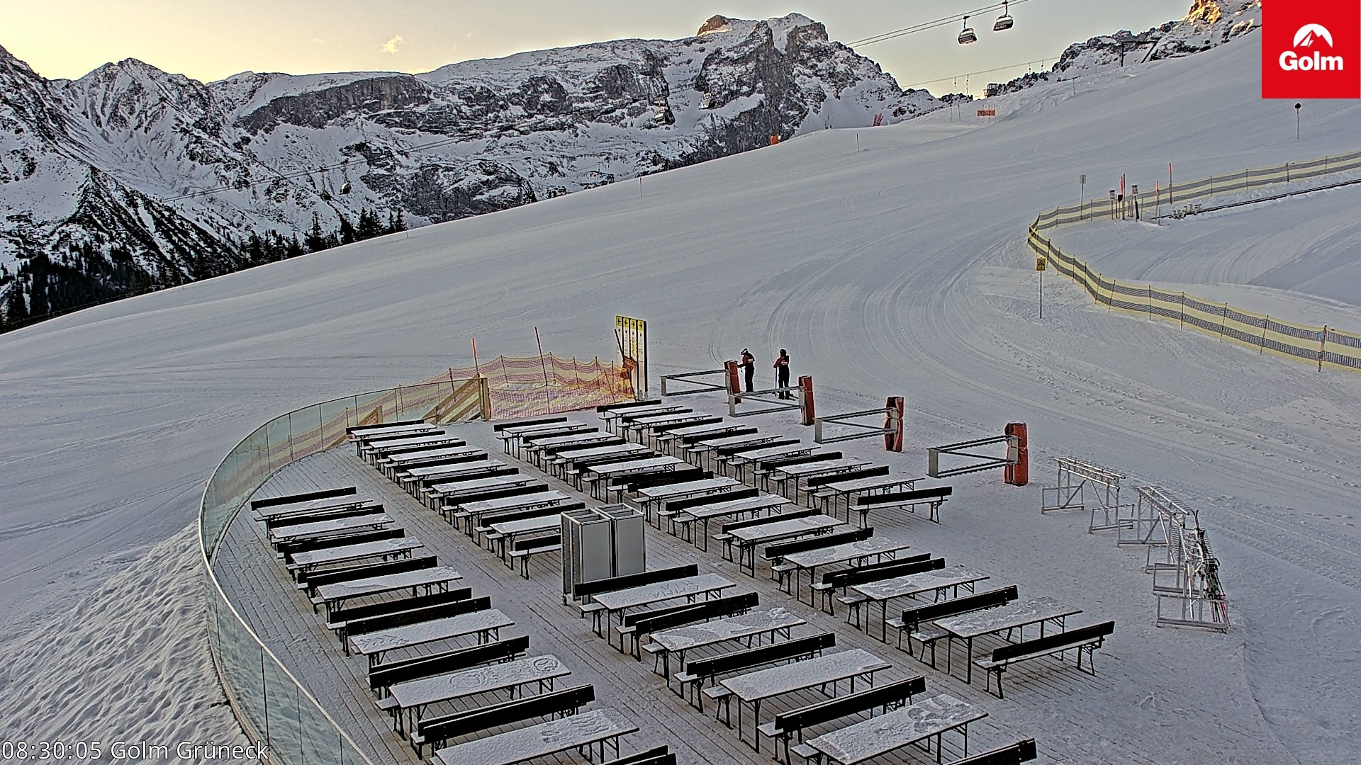 Archiv Foto Webcam Blick vom Golm auf die Tschaggunser Mittagsspitze