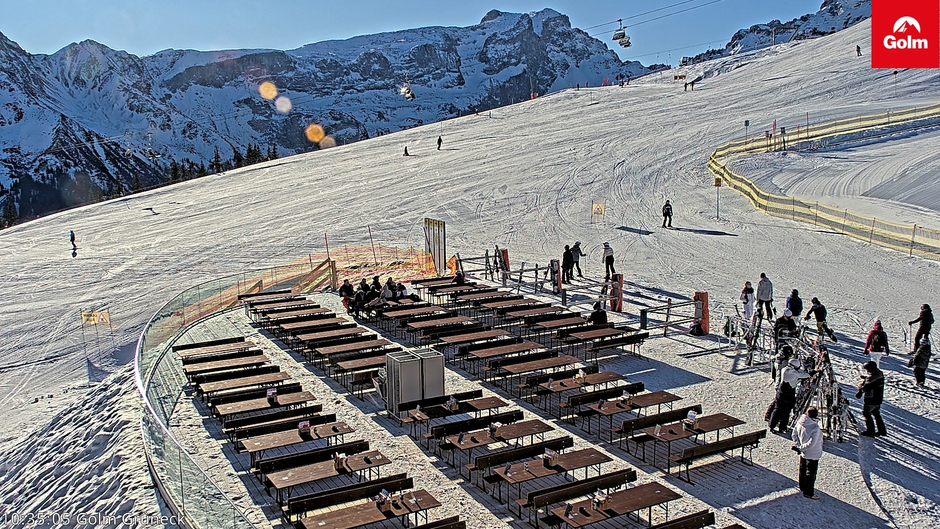 Archiv Foto Webcam Blick vom Golm auf die Tschaggunser Mittagsspitze