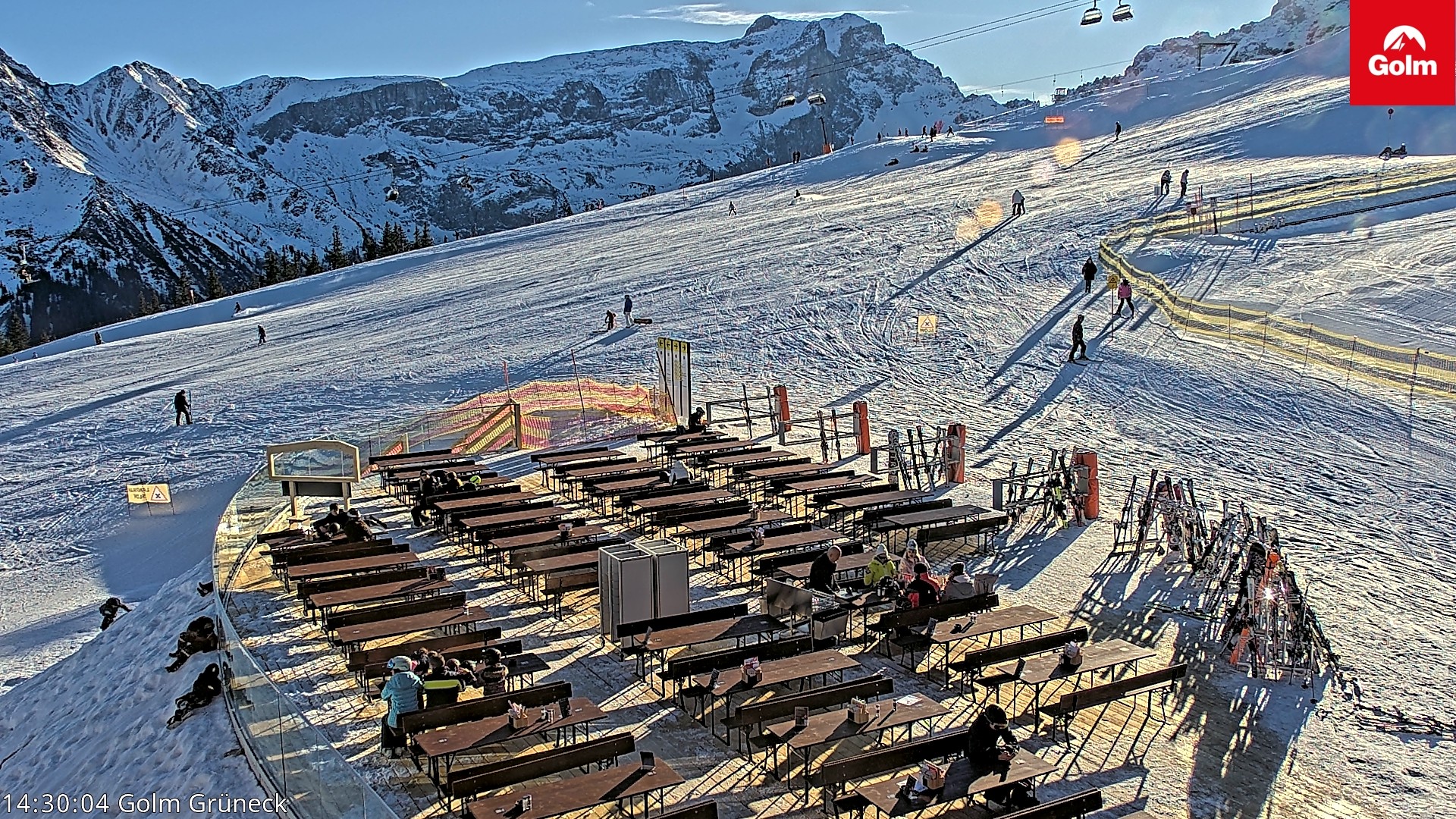 Archiv Foto Webcam Blick vom Golm auf die Tschaggunser Mittagsspitze