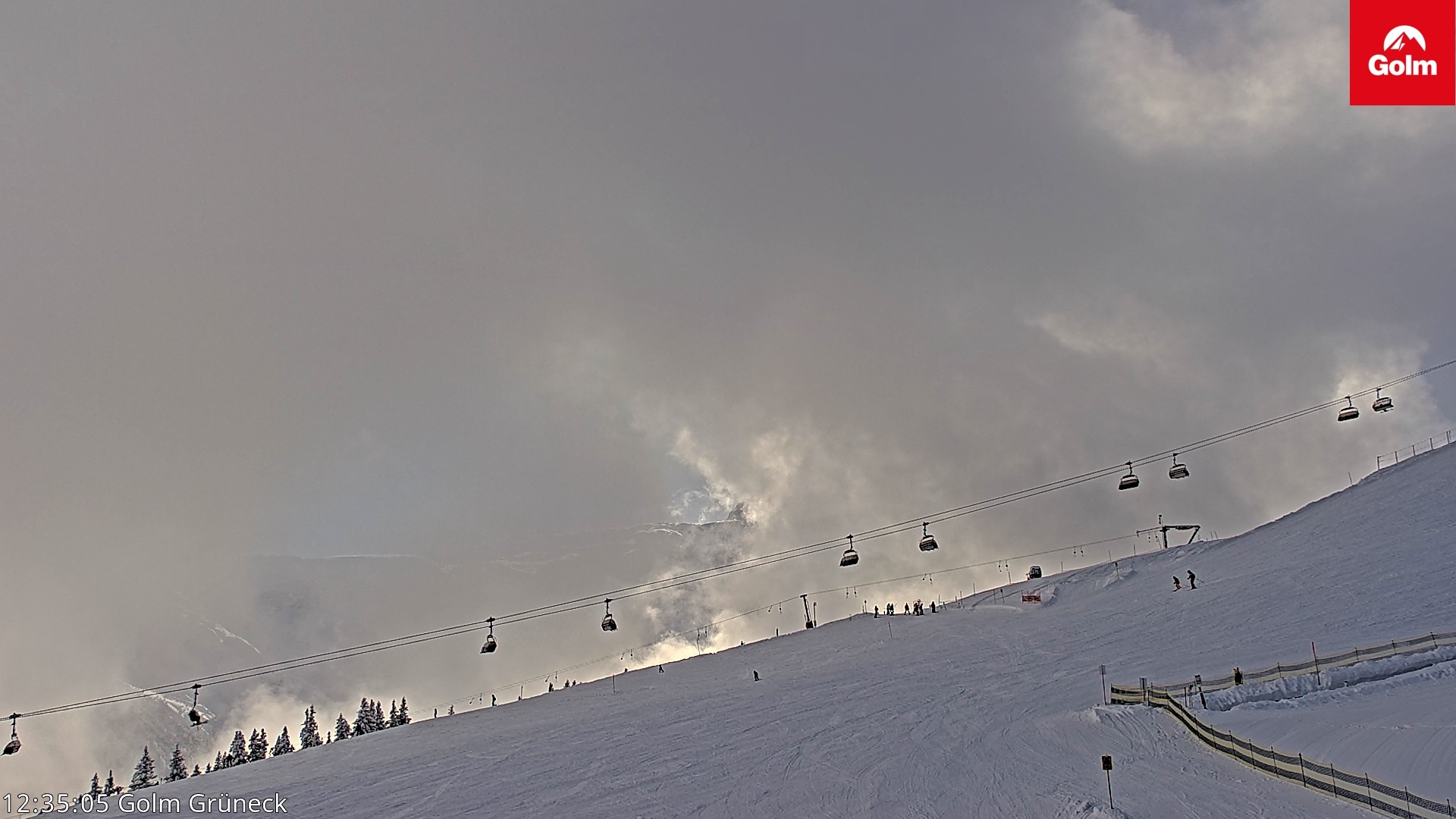 Archiv Foto Webcam Blick vom Golm auf die Tschaggunser Mittagsspitze