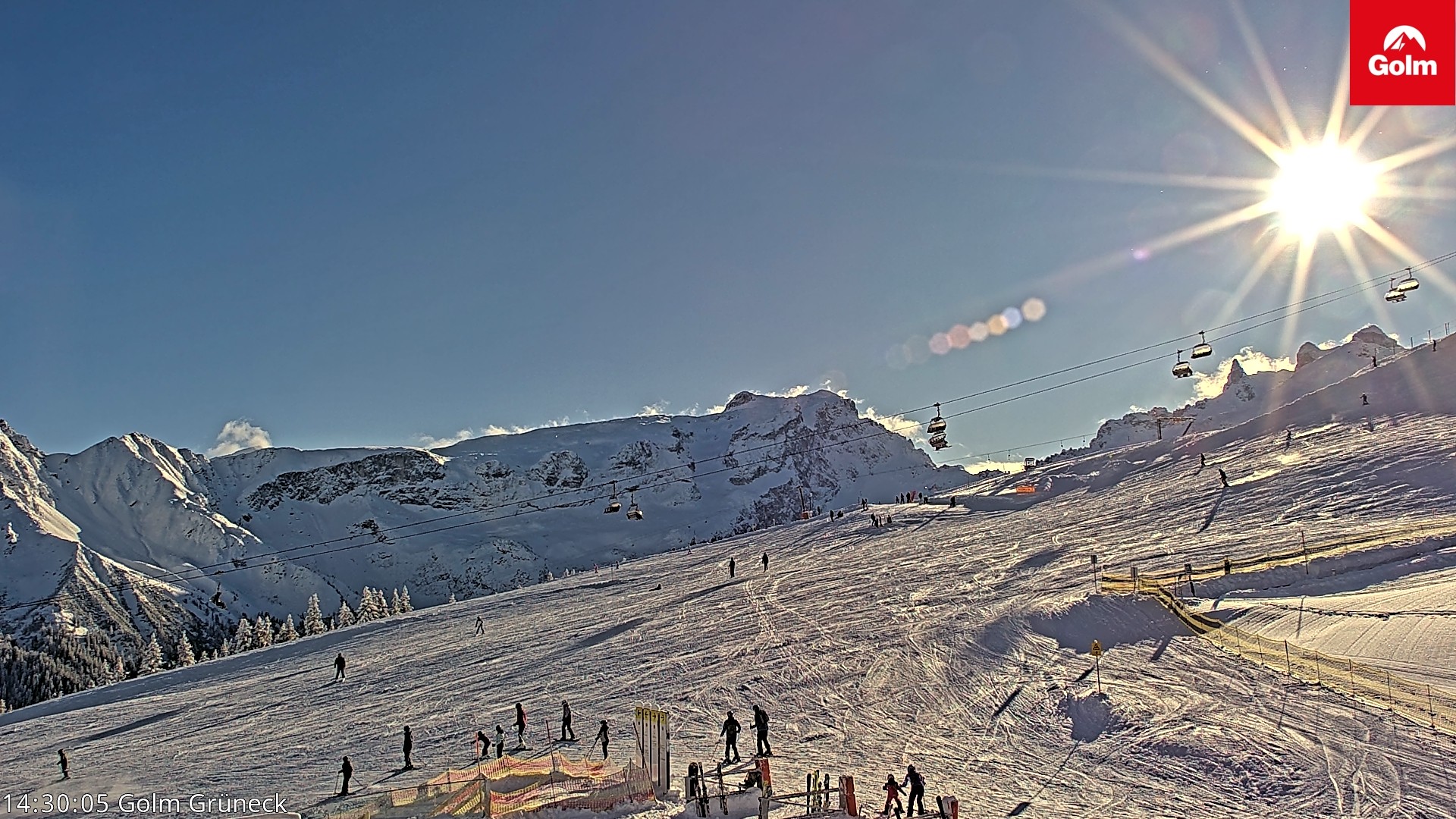 Archiv Foto Webcam Blick vom Golm auf die Tschaggunser Mittagsspitze