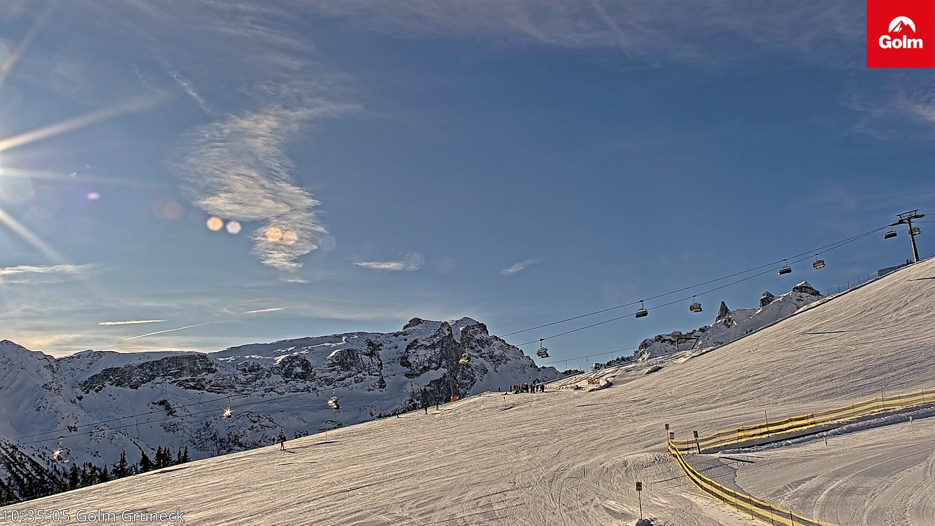 Archiv Foto Webcam Blick vom Golm auf die Tschaggunser Mittagsspitze