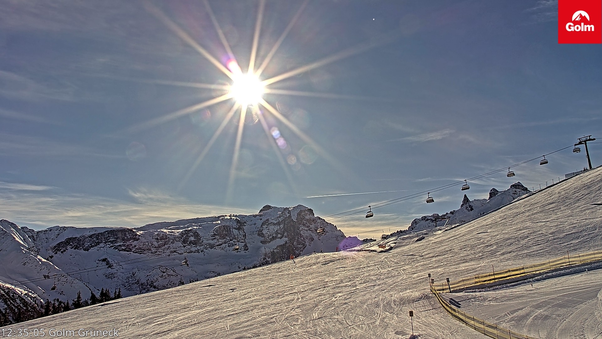 Archiv Foto Webcam Blick vom Golm auf die Tschaggunser Mittagsspitze