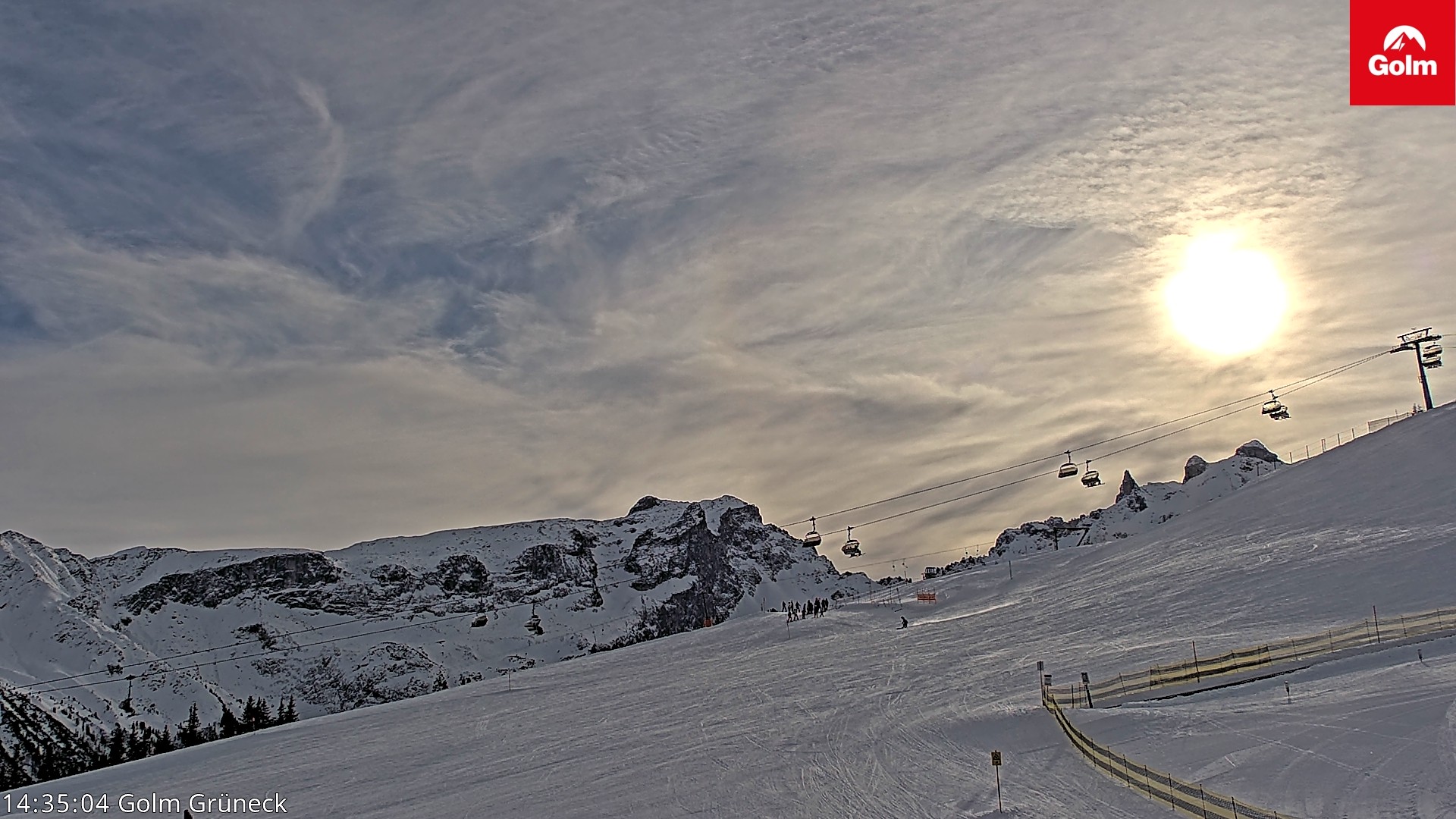 Archiv Foto Webcam Blick vom Golm auf die Tschaggunser Mittagsspitze