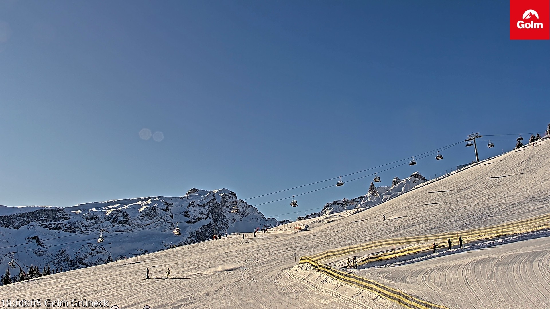 Archiv Foto Webcam Blick vom Golm auf die Tschaggunser Mittagsspitze