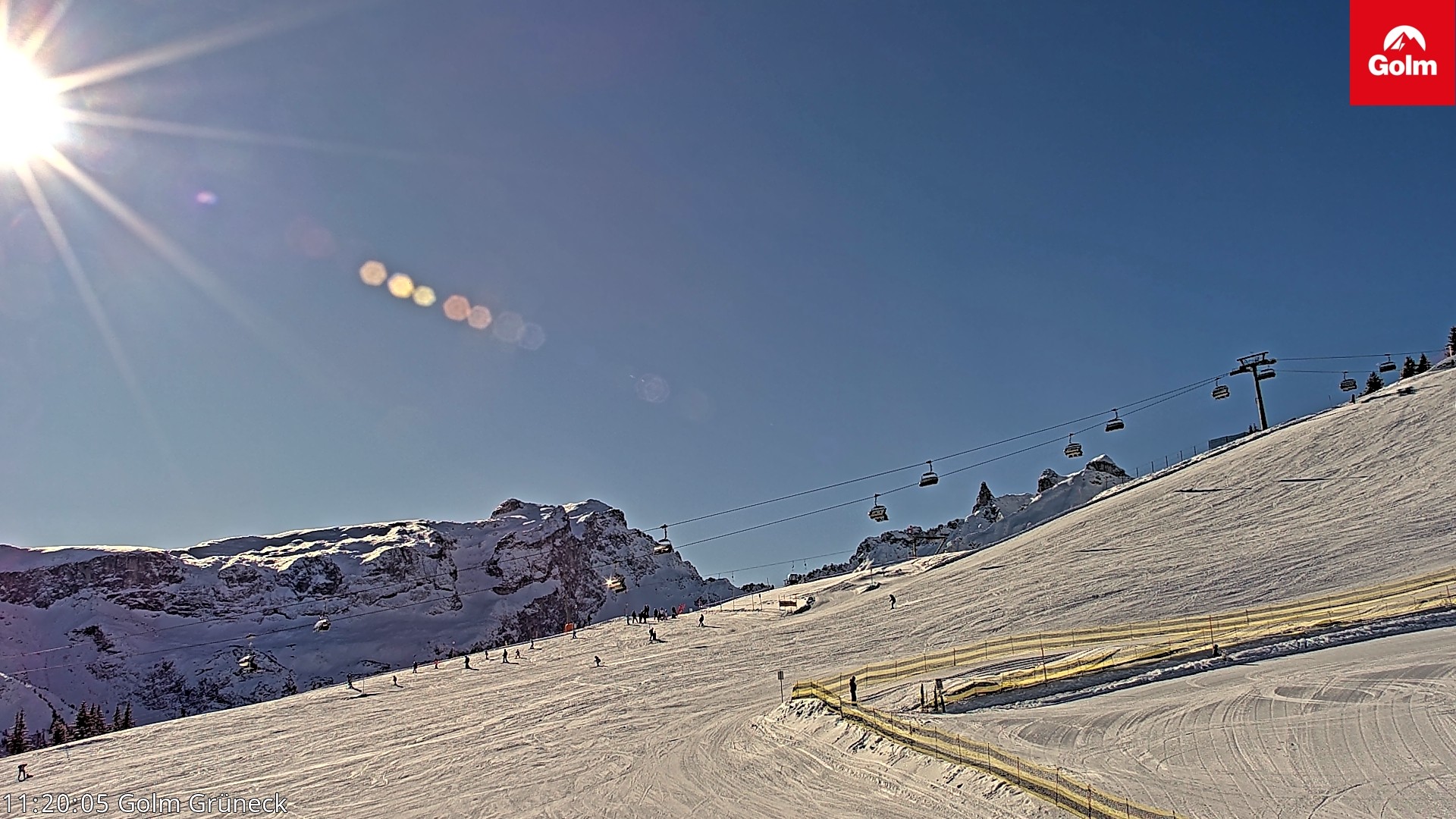 Archiv Foto Webcam Blick vom Golm auf die Tschaggunser Mittagsspitze