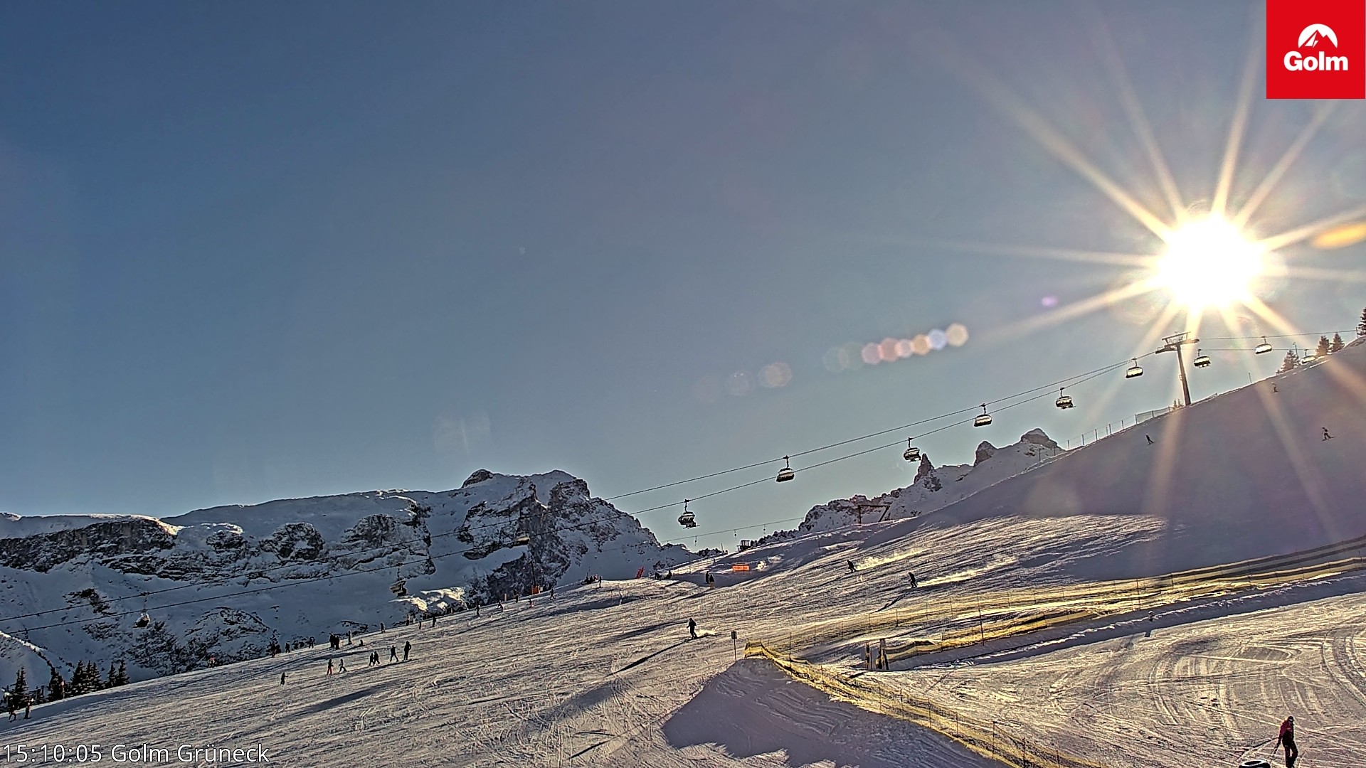 Archiv Foto Webcam Blick vom Golm auf die Tschaggunser Mittagsspitze