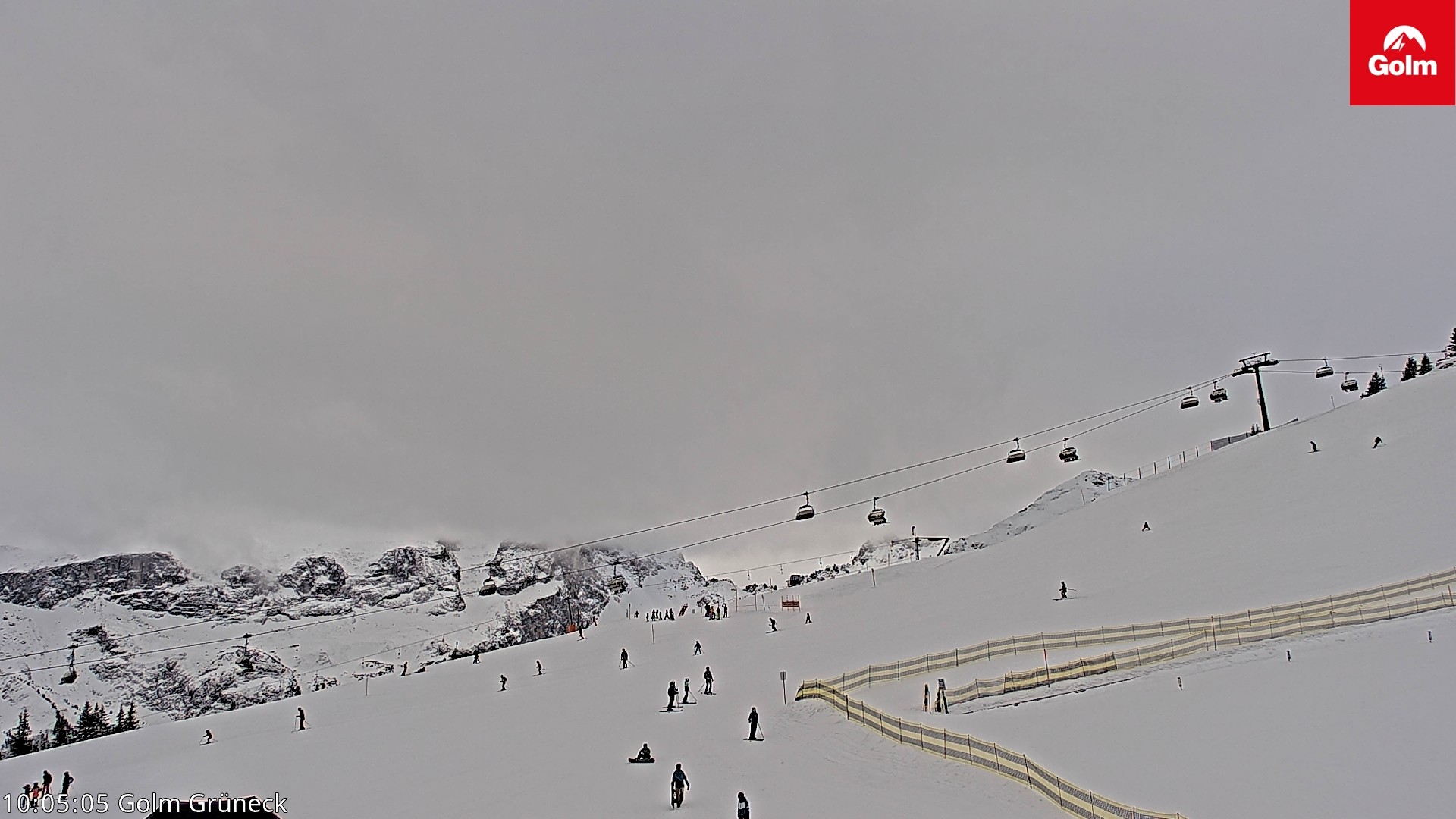 Archiv Foto Webcam Blick vom Golm auf die Tschaggunser Mittagsspitze