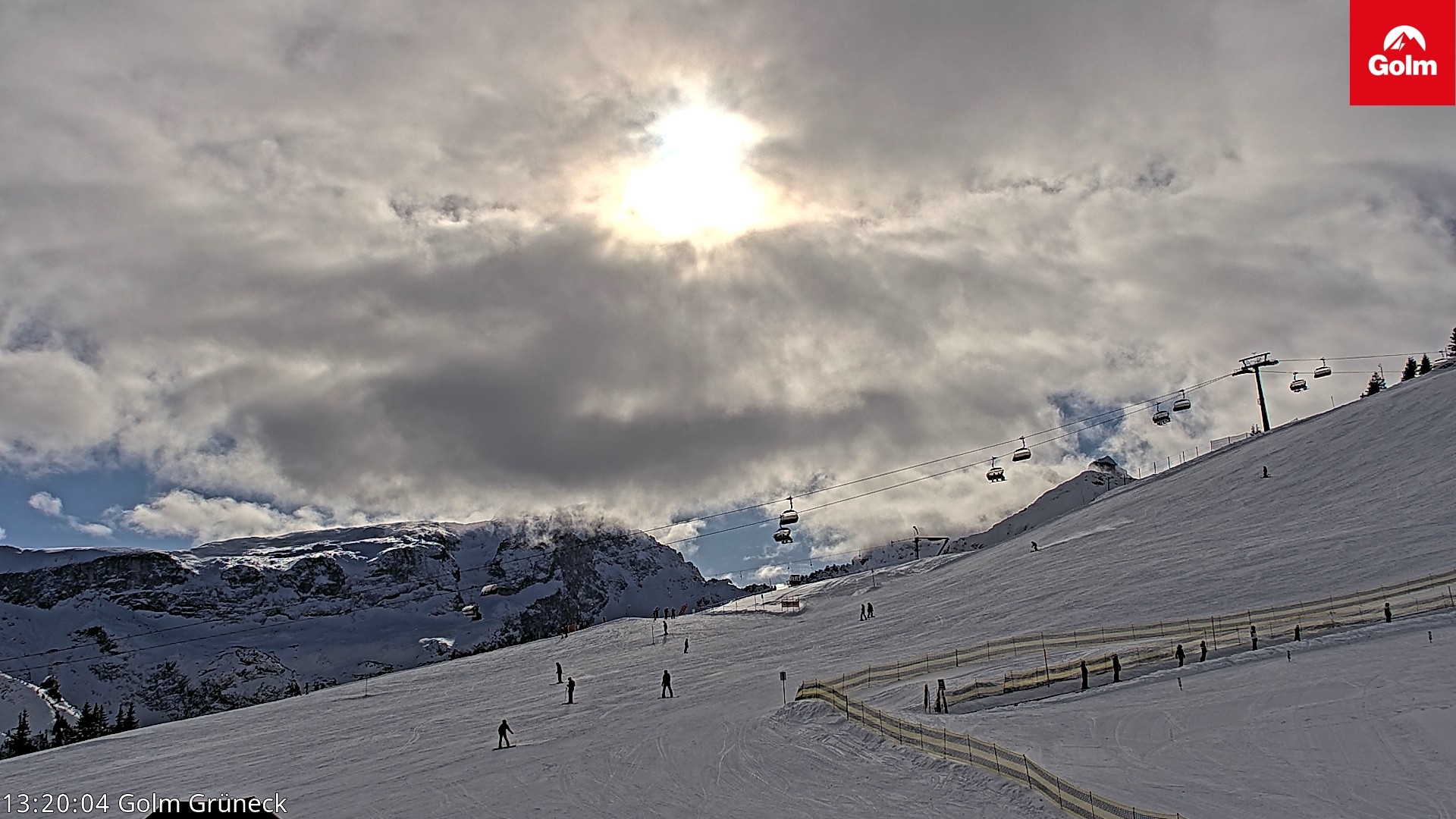 Archiv Foto Webcam Blick vom Golm auf die Tschaggunser Mittagsspitze