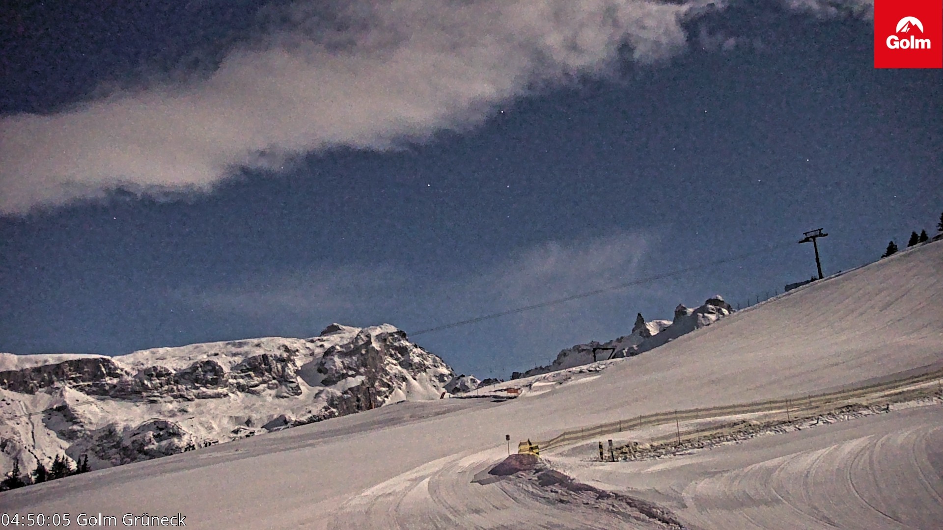 Archiv Foto Webcam Blick vom Golm auf die Tschaggunser Mittagsspitze
