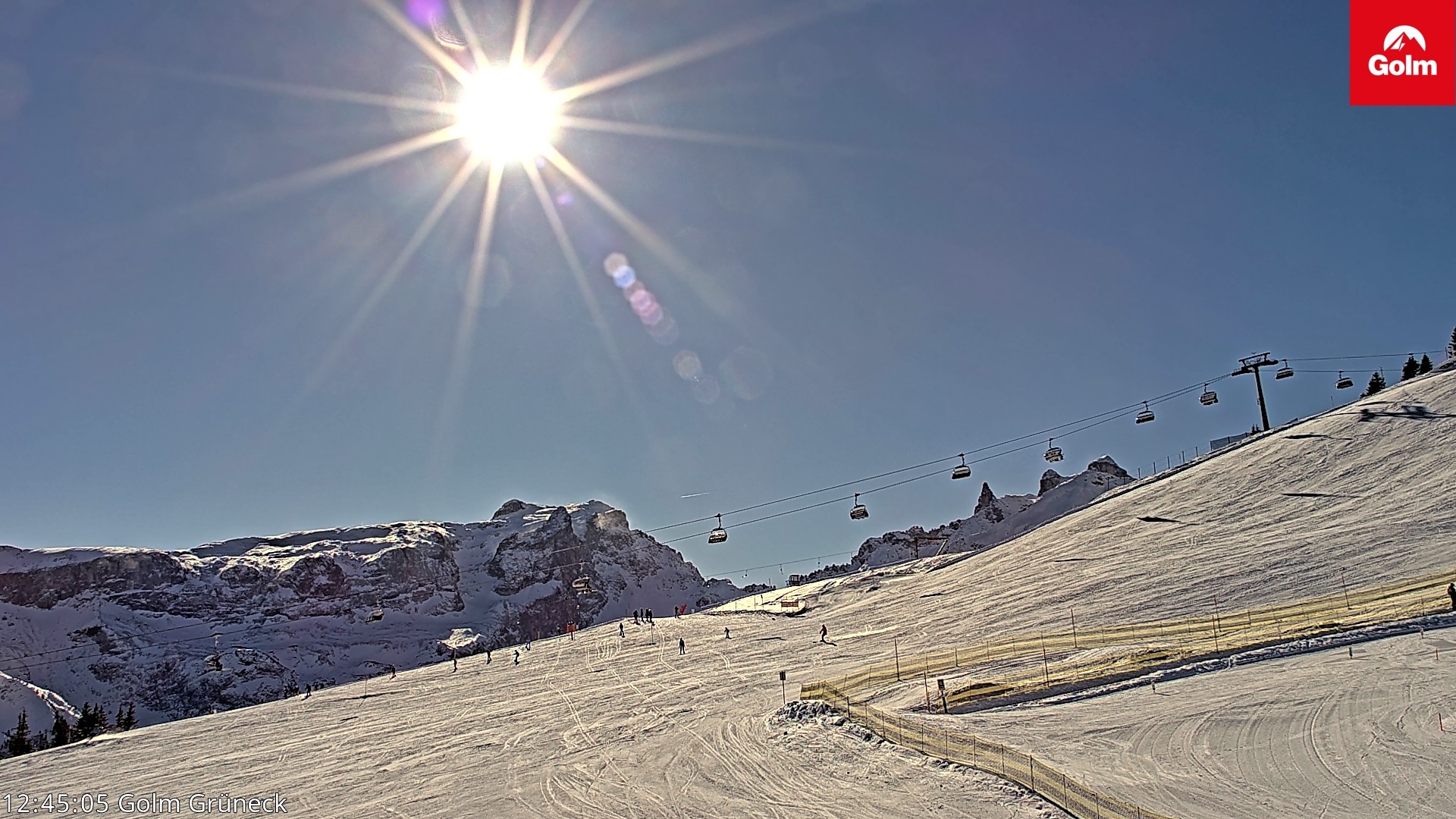 Archiv Foto Webcam Blick vom Golm auf die Tschaggunser Mittagsspitze