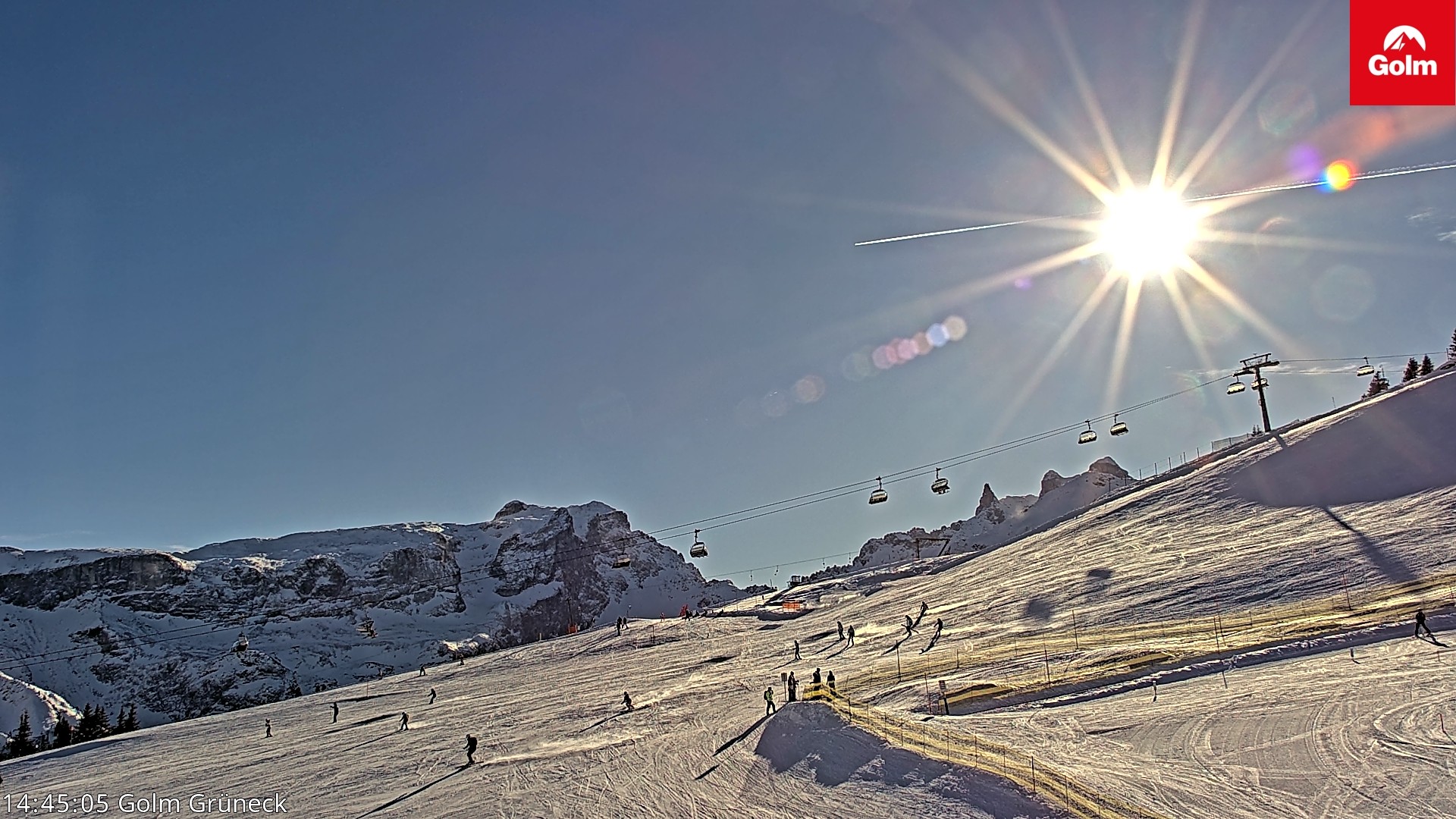 Archiv Foto Webcam Blick vom Golm auf die Tschaggunser Mittagsspitze