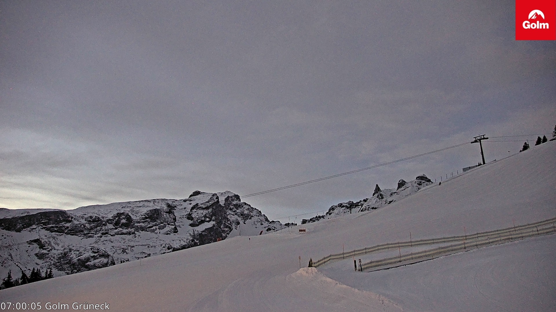 Archiv Foto Webcam Blick vom Golm auf die Tschaggunser Mittagsspitze