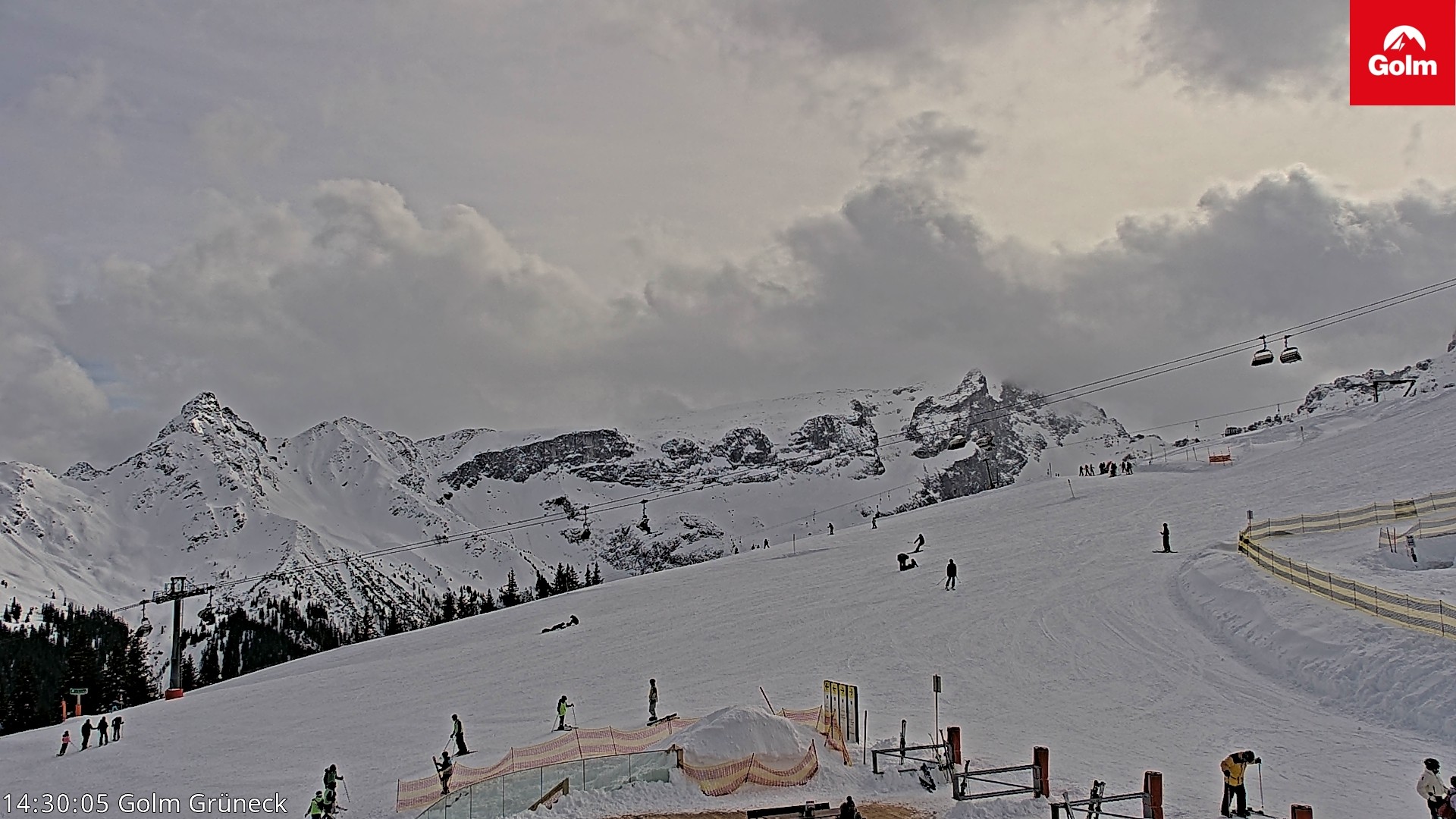 Archiv Foto Webcam Blick vom Golm auf die Tschaggunser Mittagsspitze