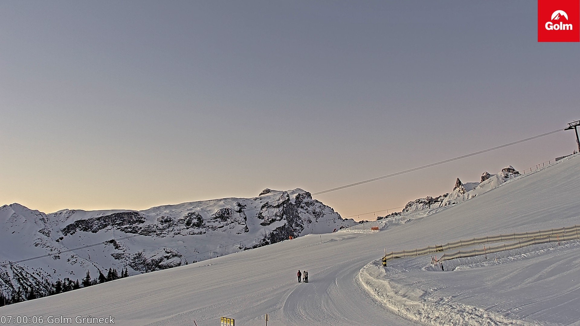 Archiv Foto Webcam Blick vom Golm auf die Tschaggunser Mittagsspitze