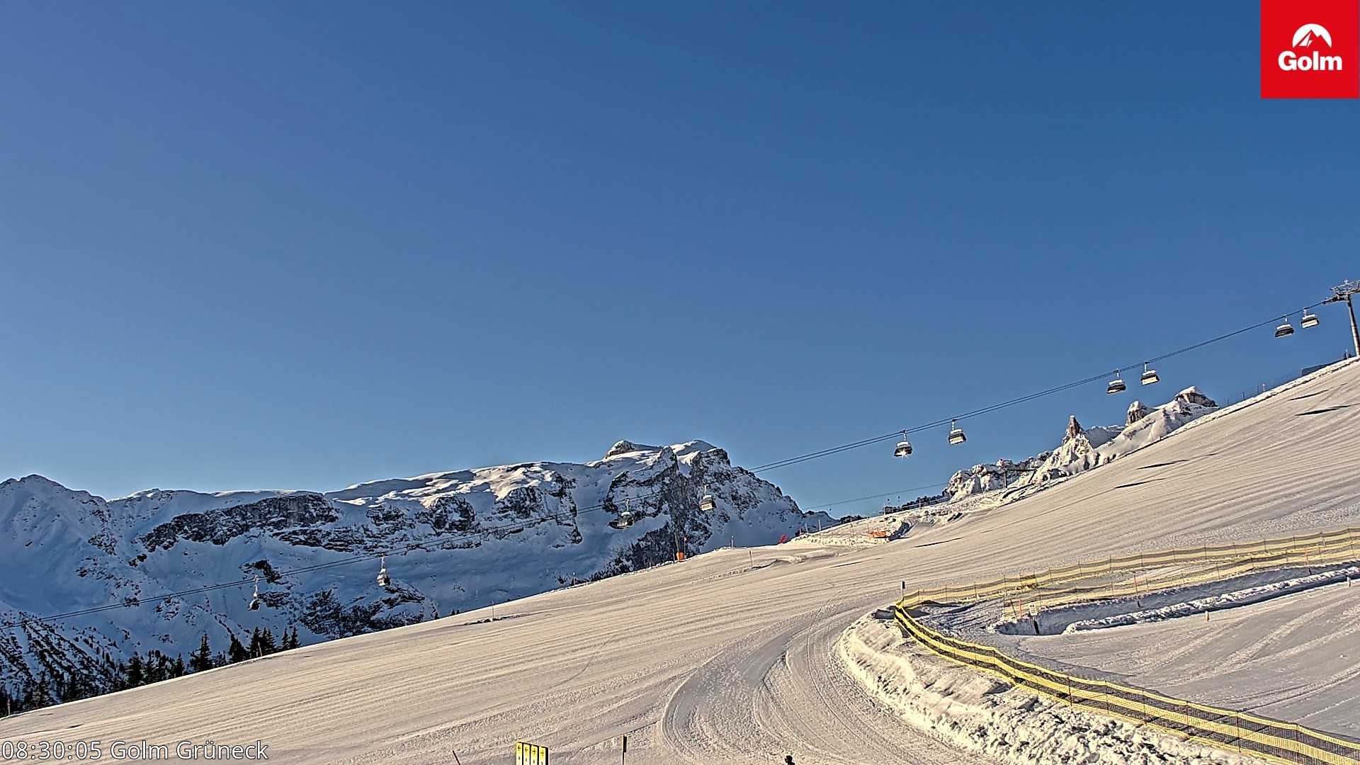 Archiv Foto Webcam Blick vom Golm auf die Tschaggunser Mittagsspitze