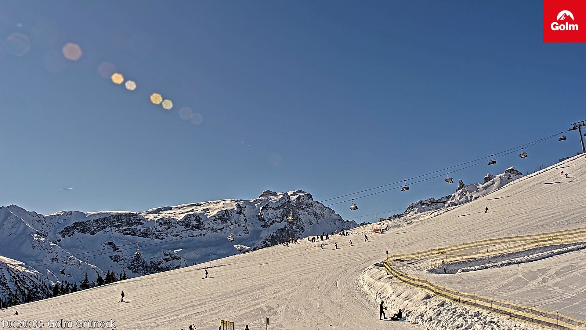 Archiv Foto Webcam Blick vom Golm auf die Tschaggunser Mittagsspitze