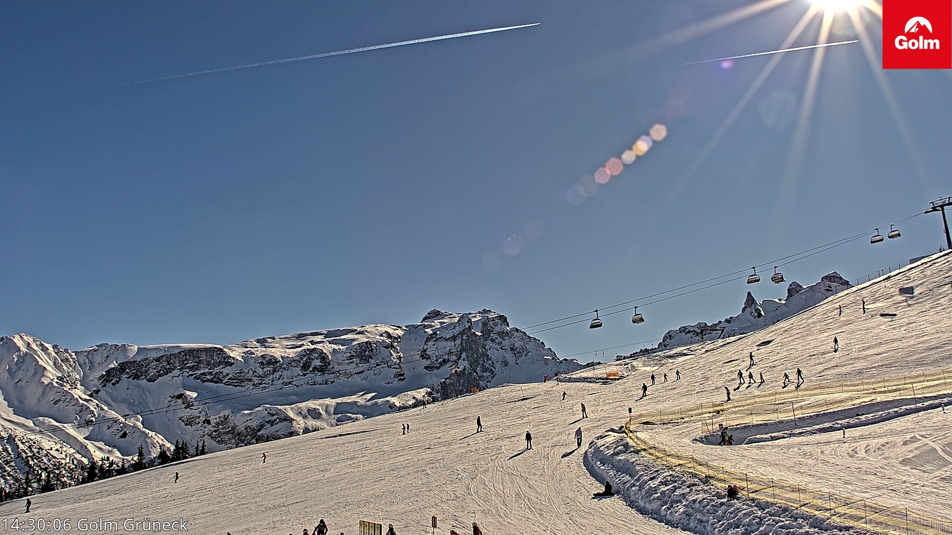 Archiv Foto Webcam Blick vom Golm auf die Tschaggunser Mittagsspitze