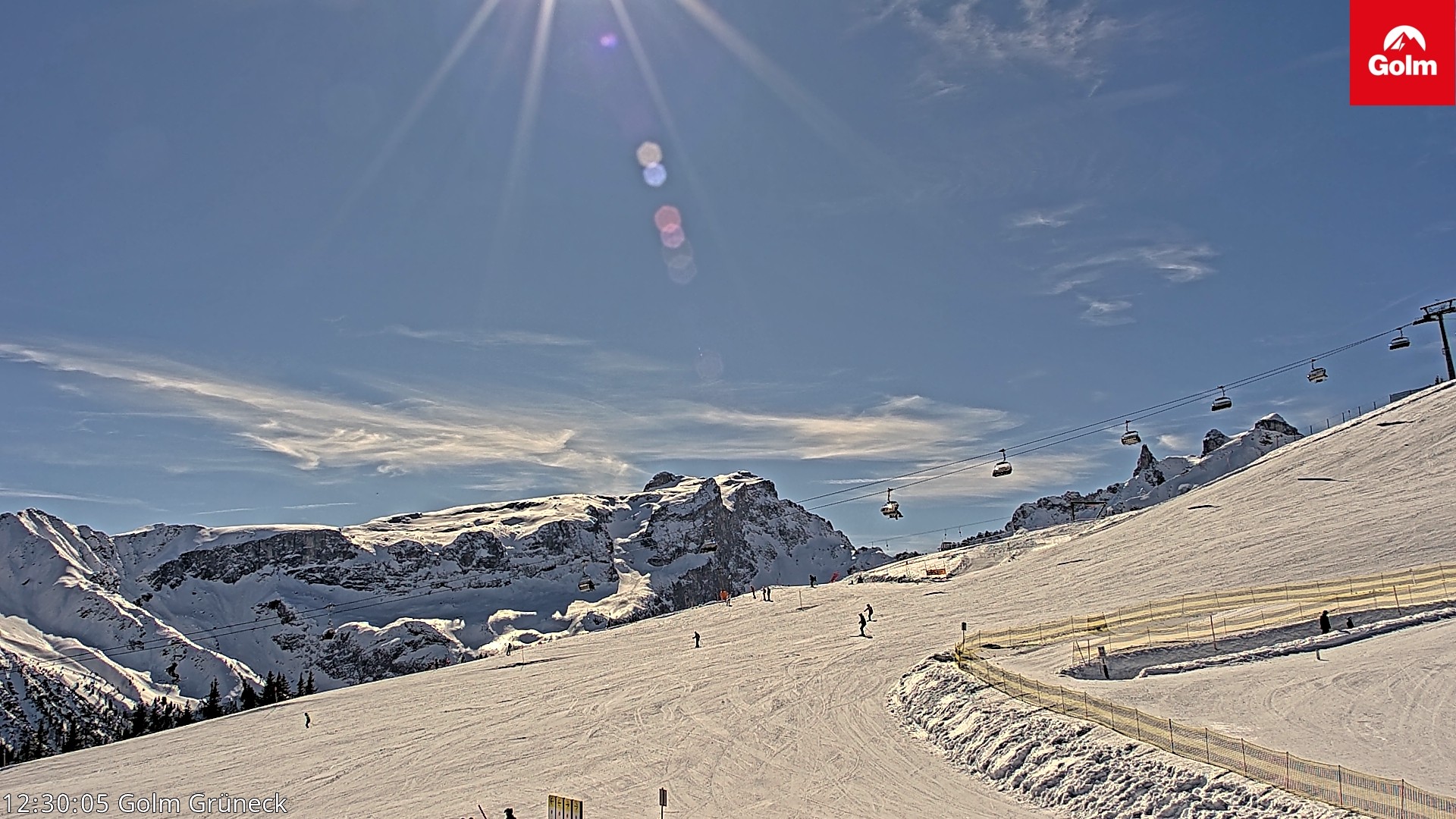 Archived image Webcam View Tschagguns Mittagsspitze from Golm