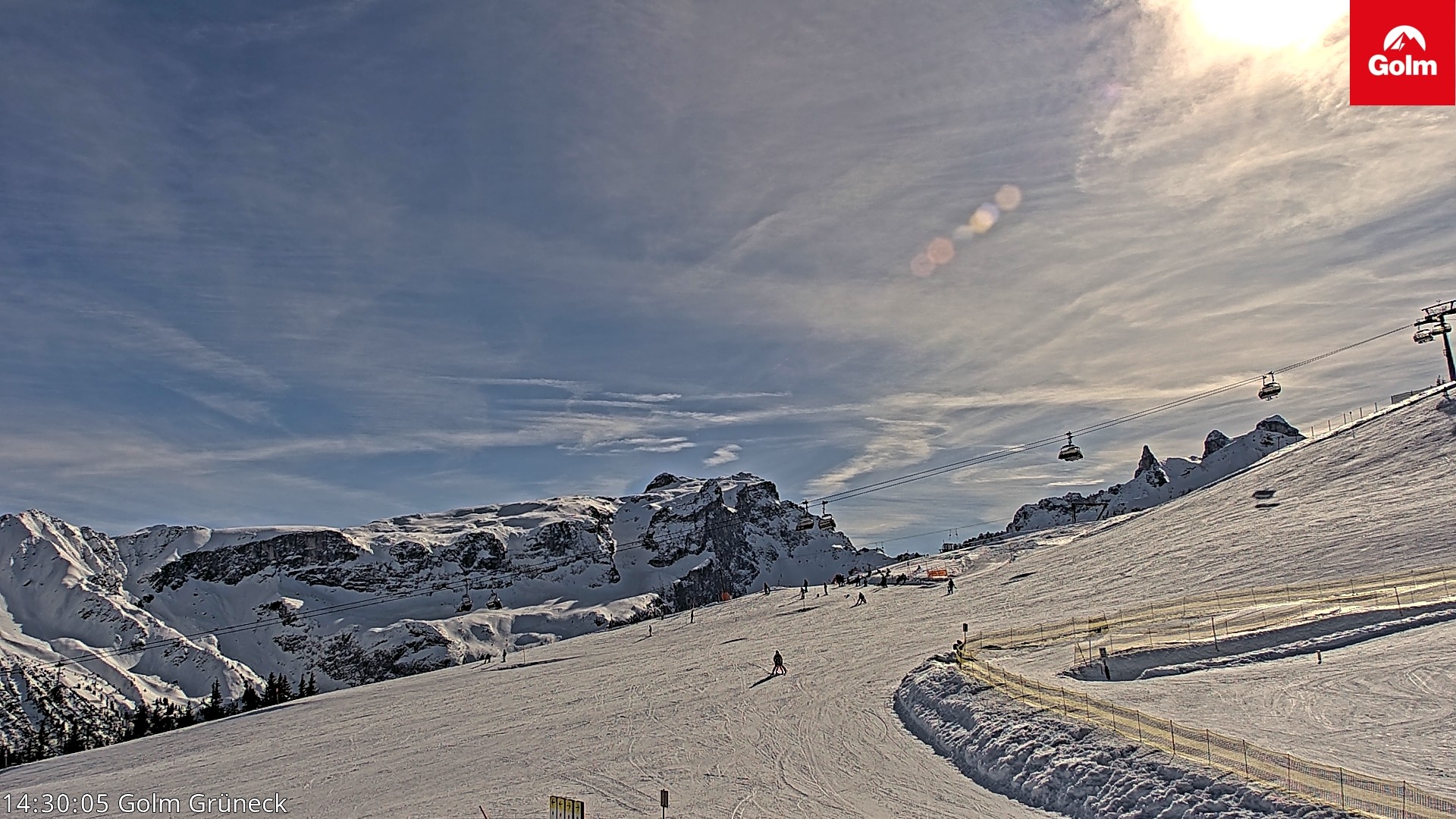 Archived image Webcam View Tschagguns Mittagsspitze from Golm