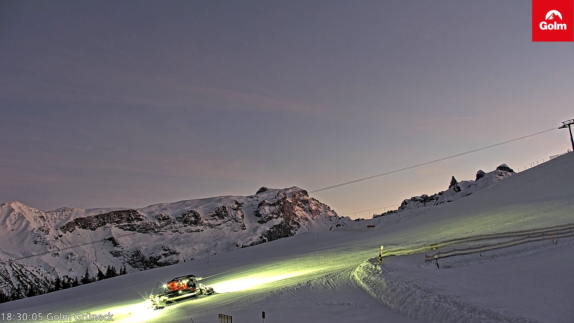 Archived image Webcam View Tschagguns Mittagsspitze from Golm