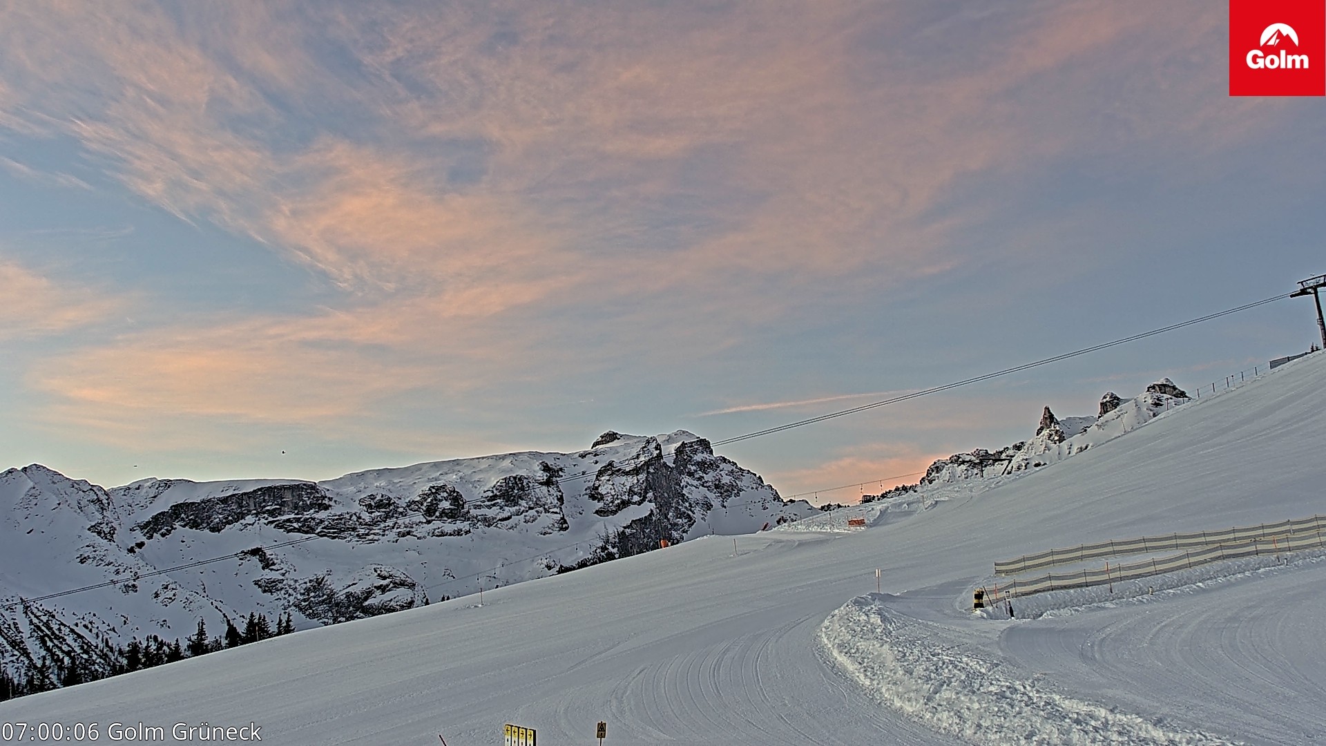 Archiv Foto Webcam Blick vom Golm auf die Tschaggunser Mittagsspitze