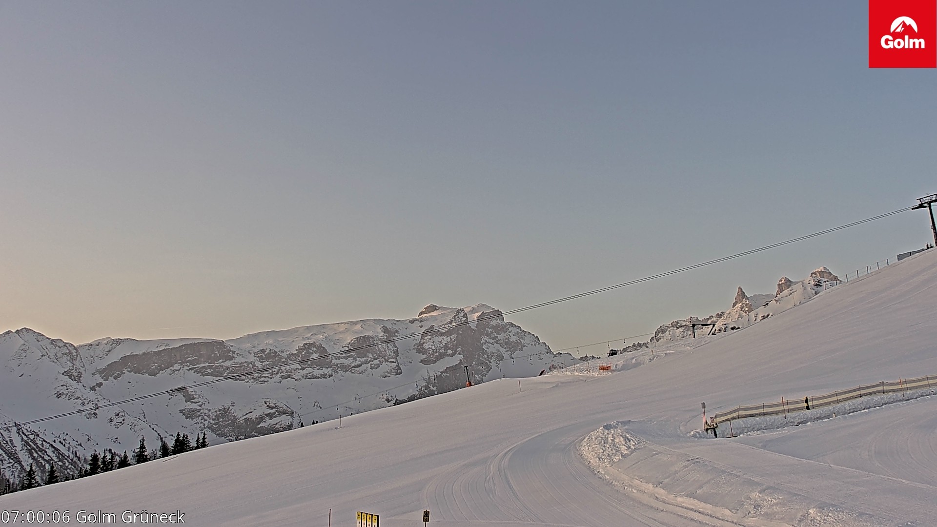 Archiv Foto Webcam Blick vom Golm auf die Tschaggunser Mittagsspitze