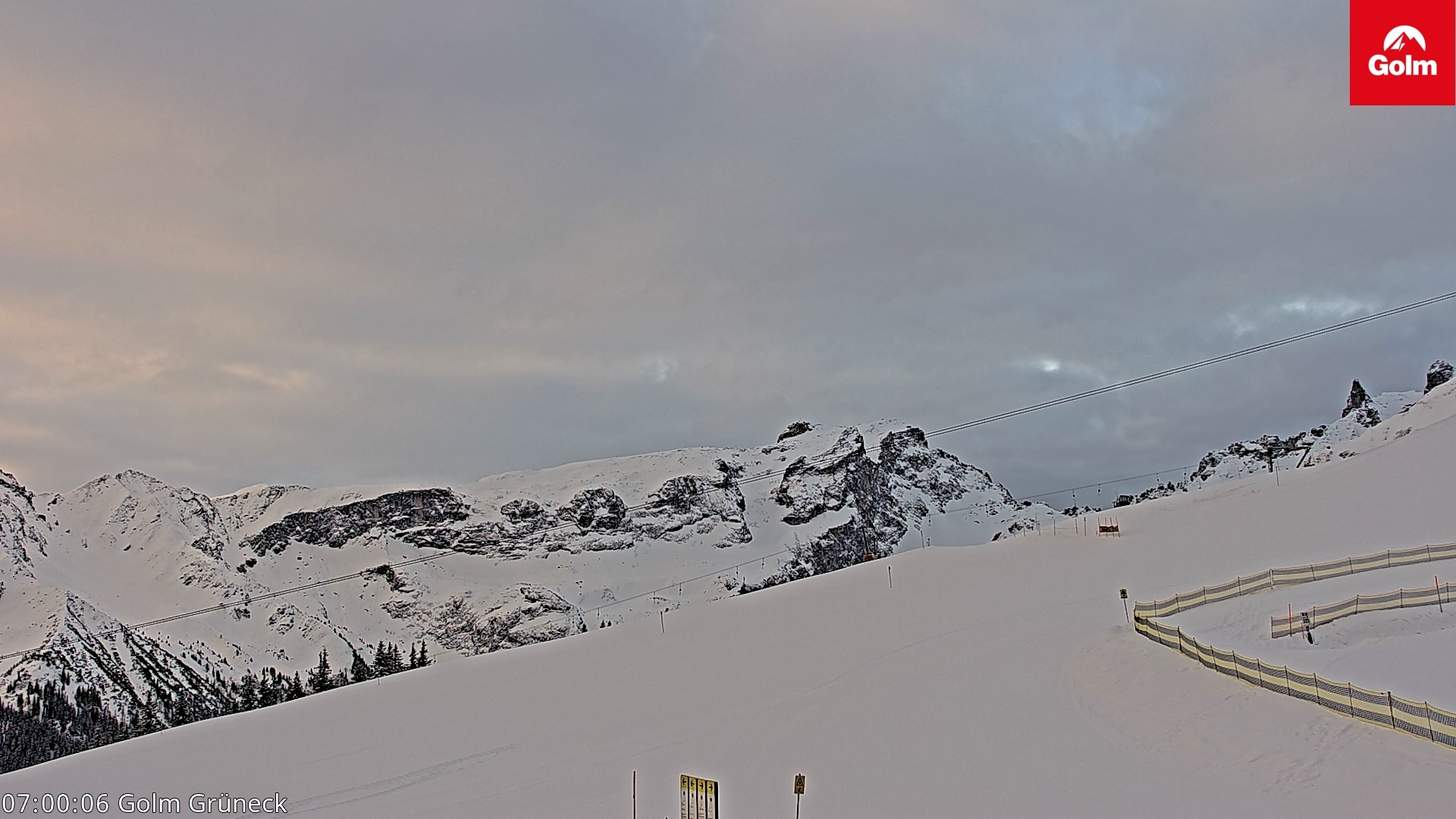 Archiv Foto Webcam Blick vom Golm auf die Tschaggunser Mittagsspitze