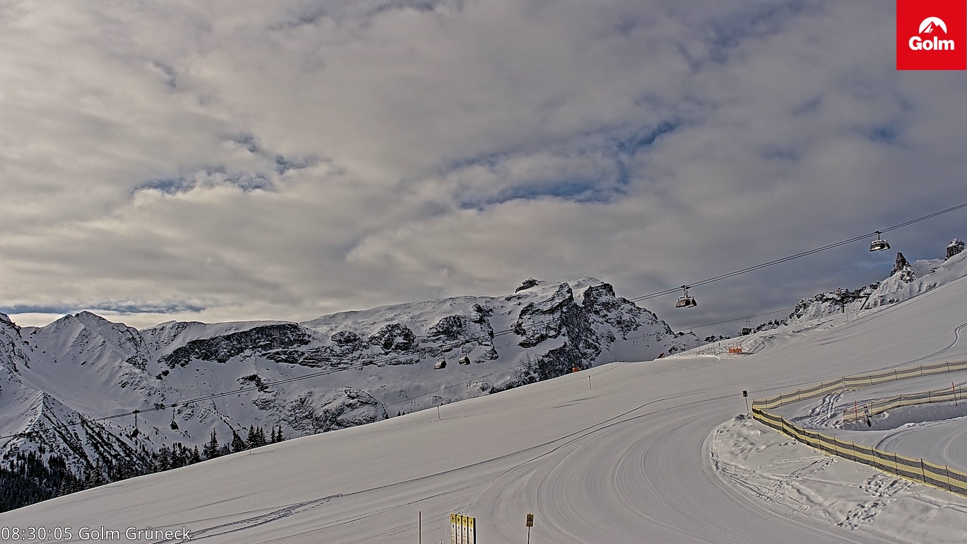 Archiv Foto Webcam Blick vom Golm auf die Tschaggunser Mittagsspitze