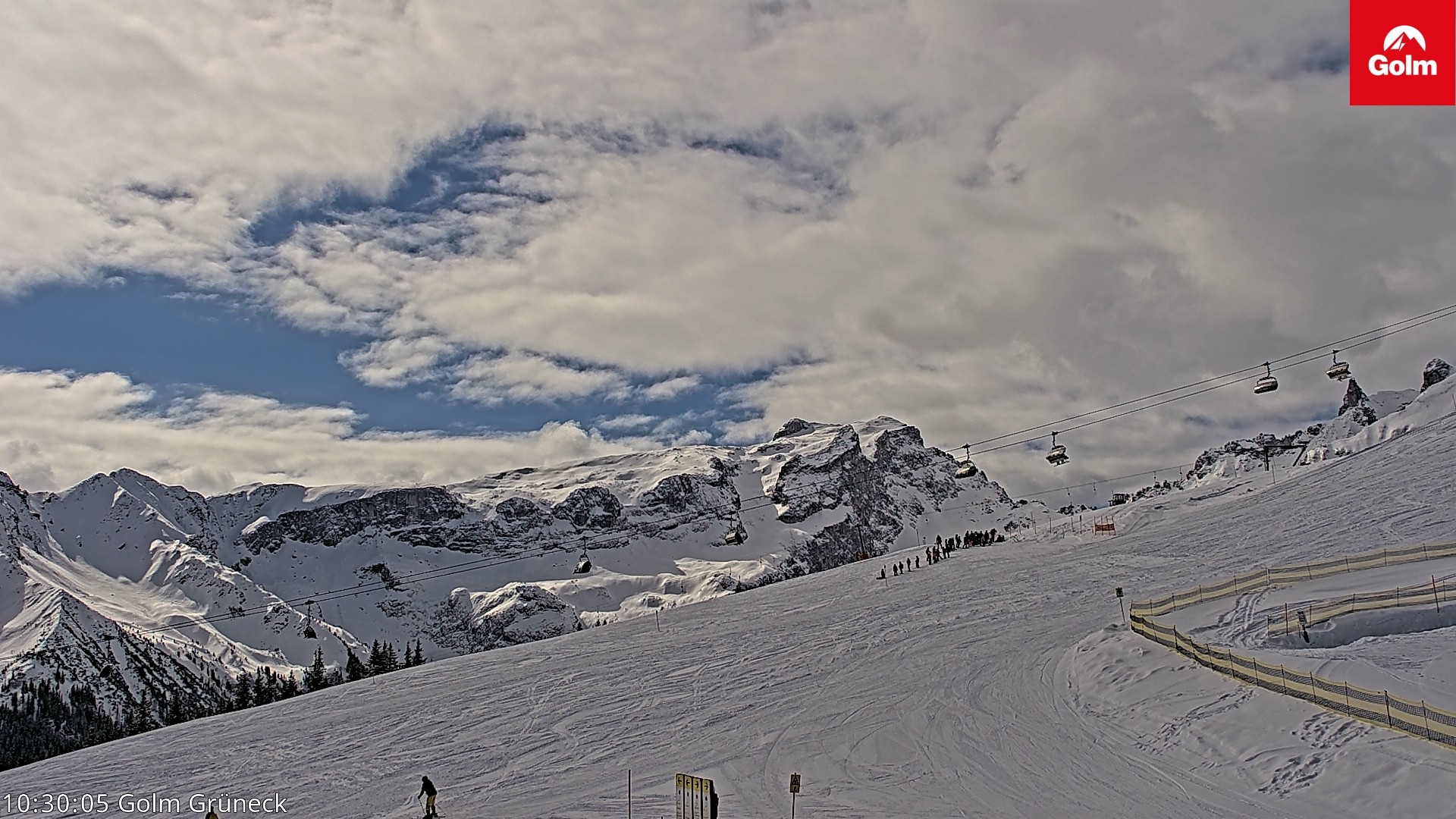 Archiv Foto Webcam Blick vom Golm auf die Tschaggunser Mittagsspitze