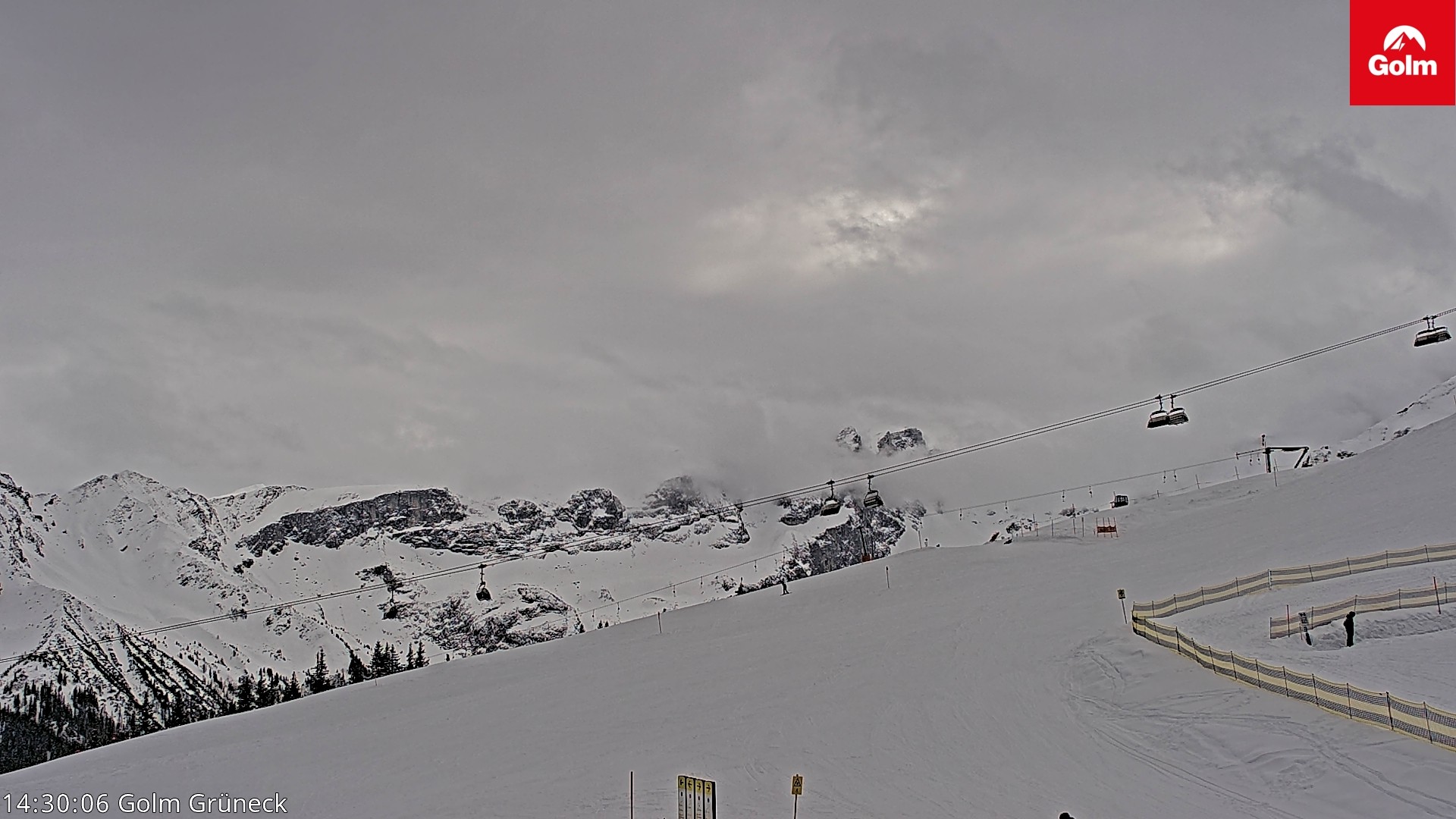 Archiv Foto Webcam Blick vom Golm auf die Tschaggunser Mittagsspitze
